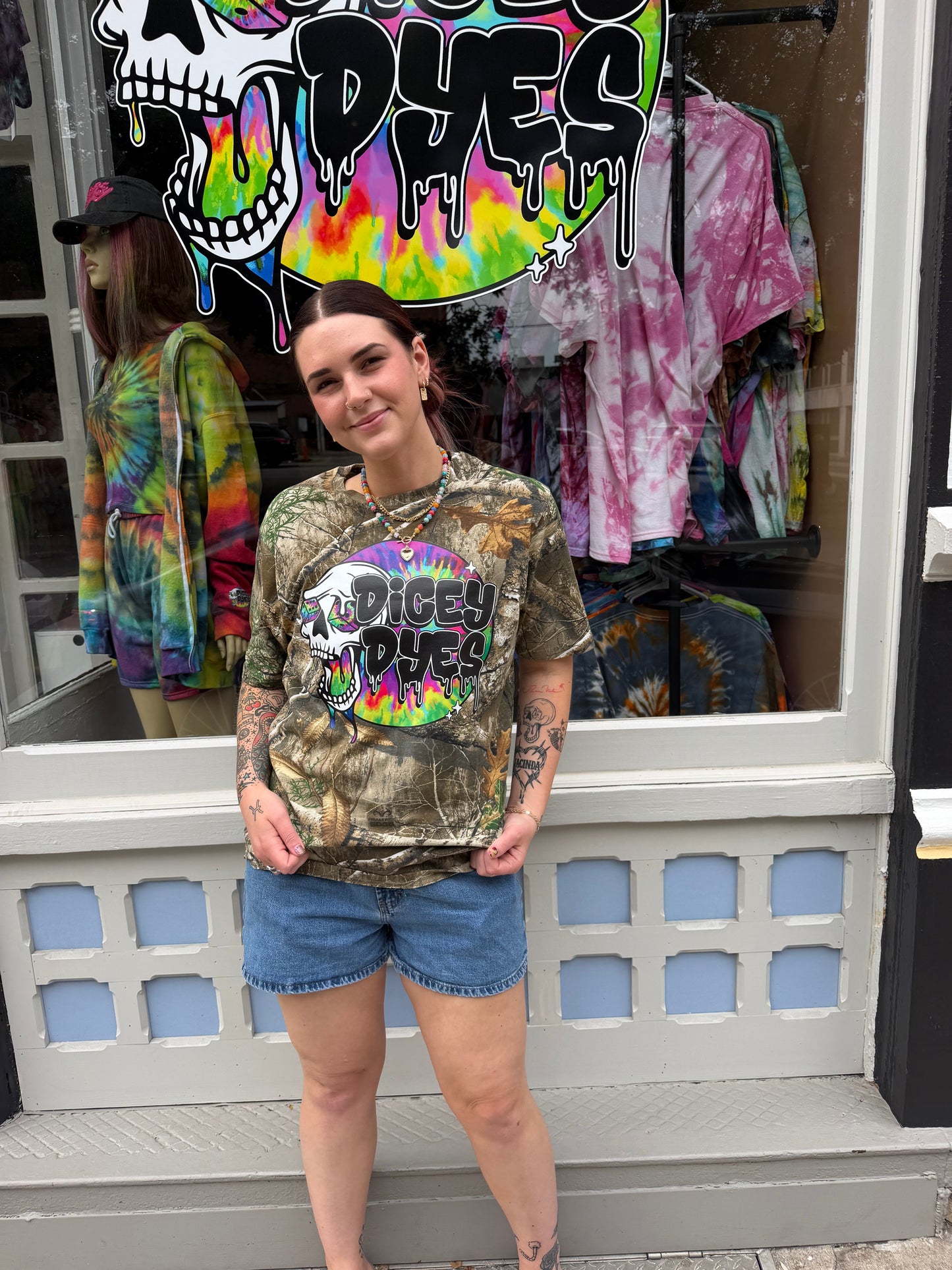 LIMITED Real Tree Dicey Dyes Logo T-Shirt Dicey Dyes