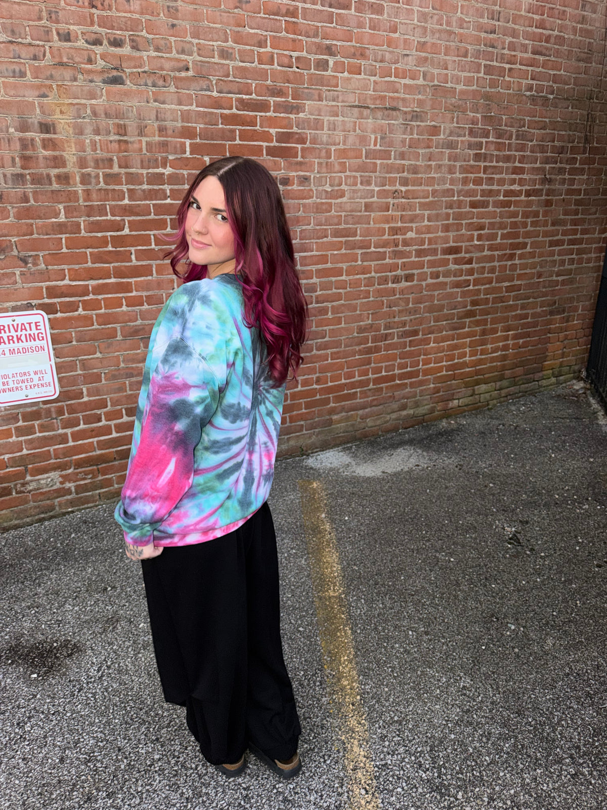 Graffiti Mother Crewneck Dicey Dyes