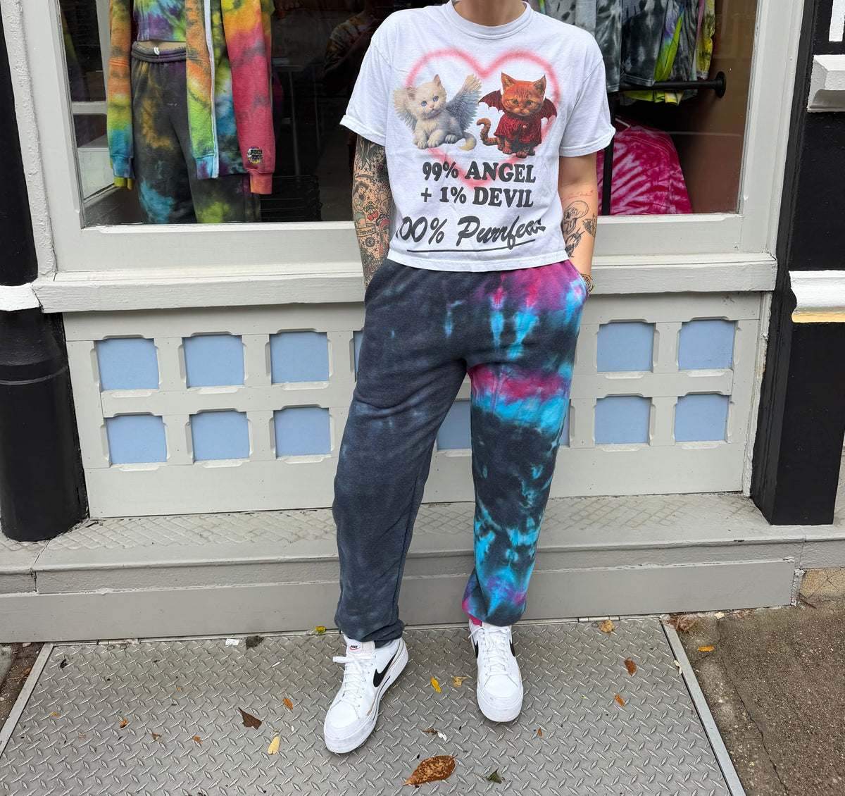 Split Dye Galaxy Sweatpants Dicey Dyes