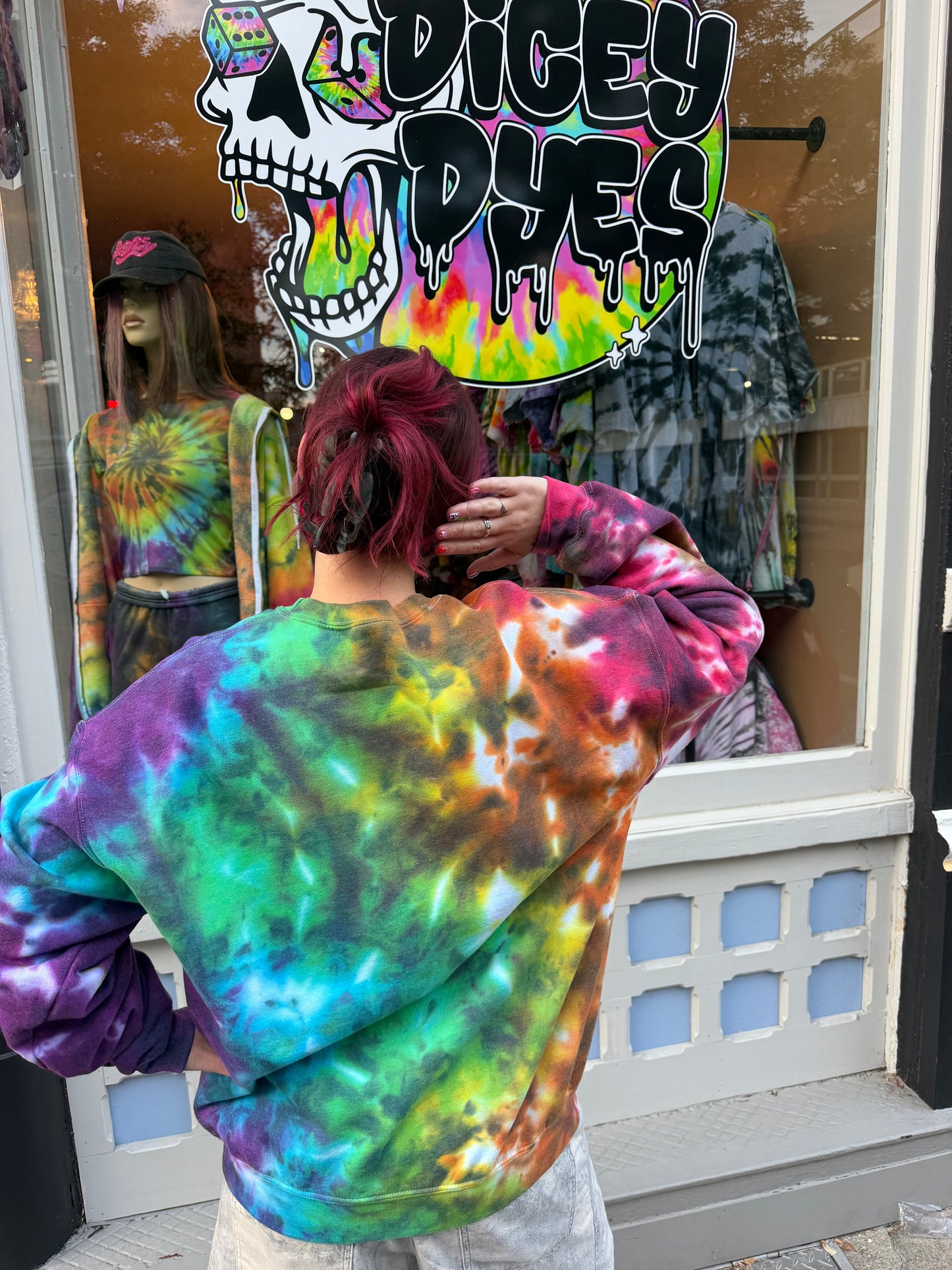 Dead Pedos Don’t Re-Offend Crewneck Dicey Dyes