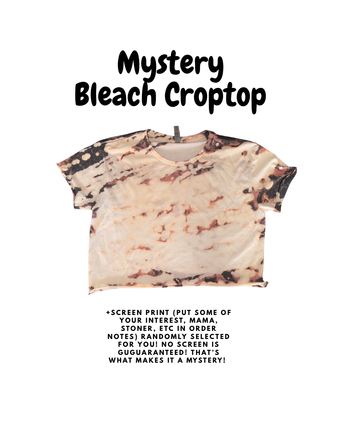 Mystery Crop Tops Dicey Dyes