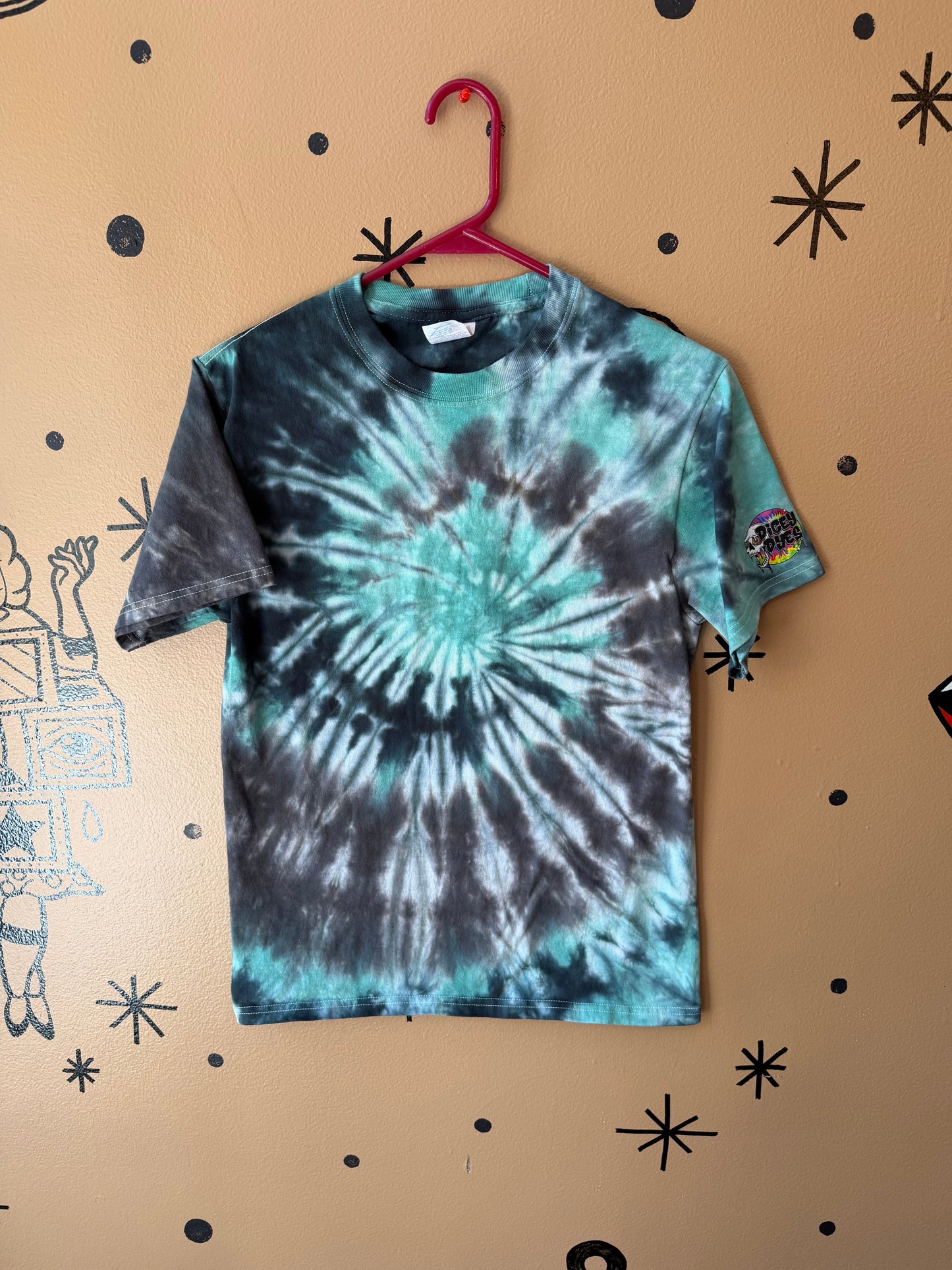 Black & Blue Spiral Ready To Ship Dicey Dyes