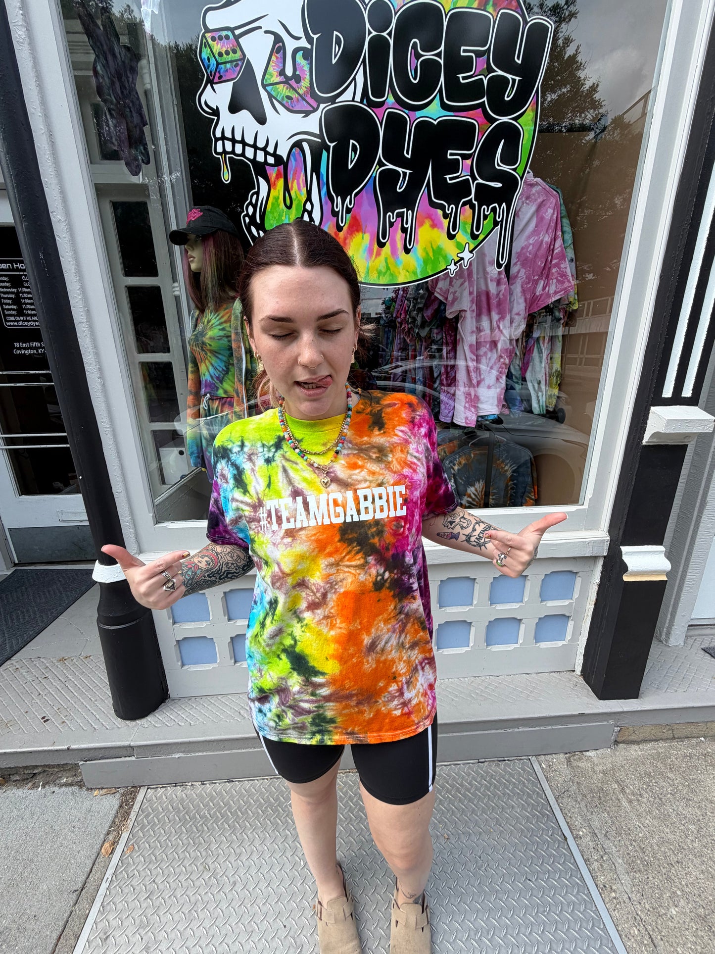 #TeamGabbie Tie Dye T-Shirt Dicey Dyes
