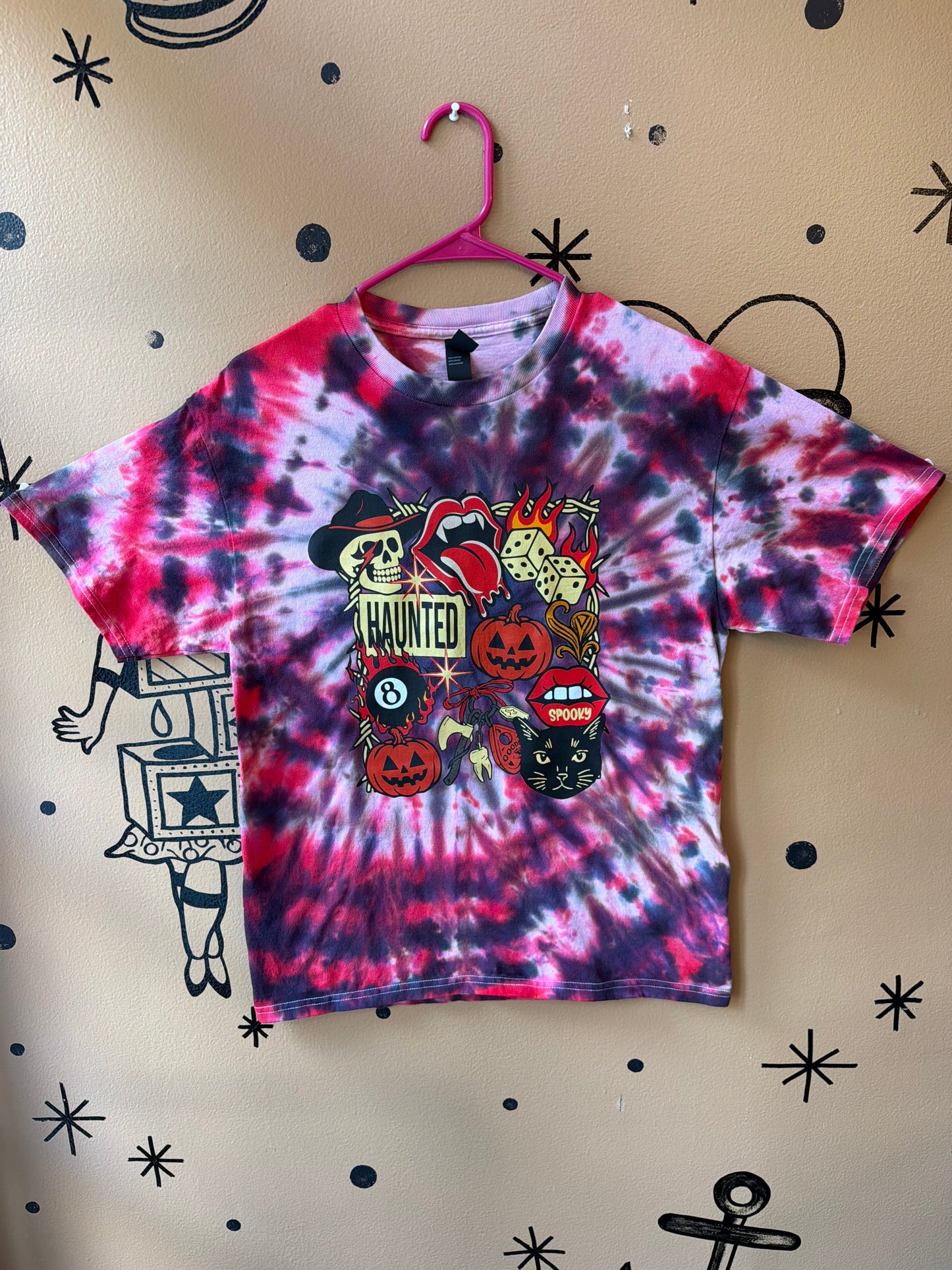Haunted Edgy T-Shirt Dicey Dyes