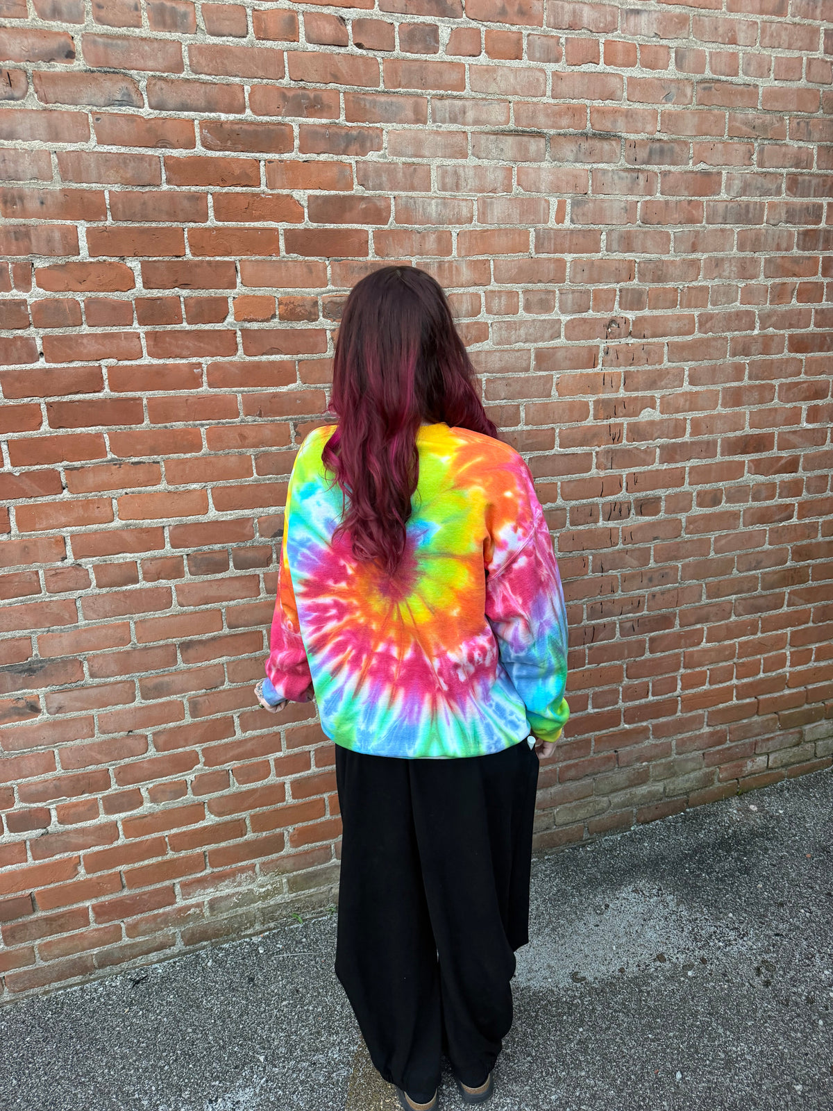 Bright Rainbow Crewneck Dicey Dyes