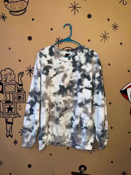 Speckled Black Crewneck Ready-To-Ship Dicey Dyes