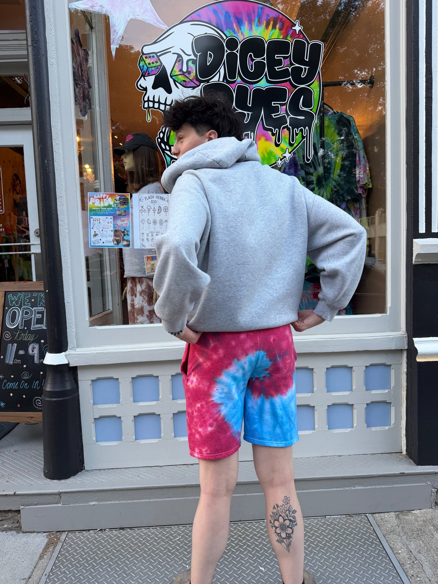 America Sweat Shorts Ready To Ship Dicey Dyes