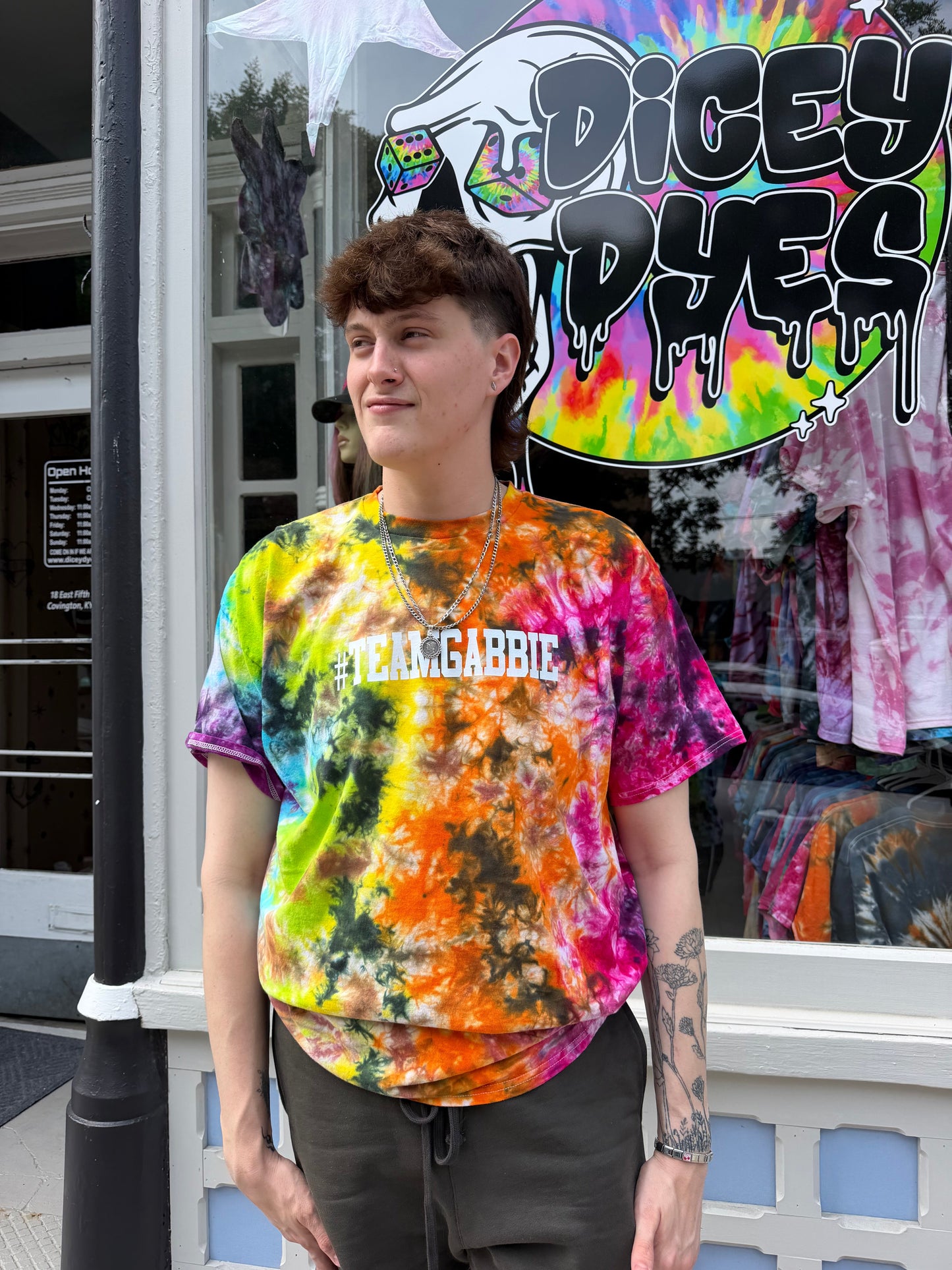 #TeamGabbie Tie Dye T-Shirt Dicey Dyes