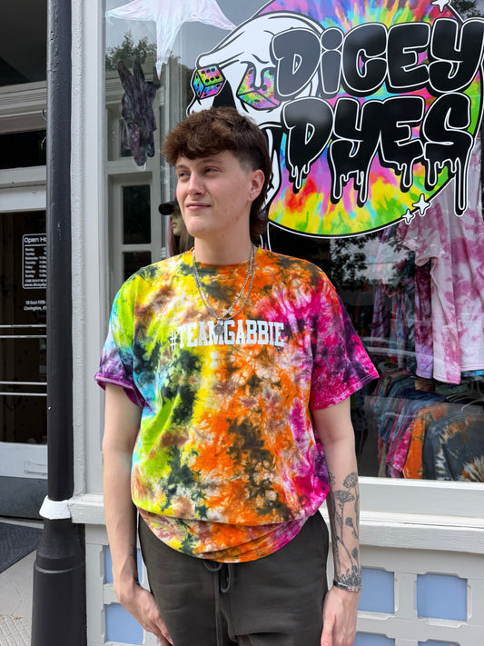#TeamGabbie Tie Dye T-Shirt Dicey Dyes