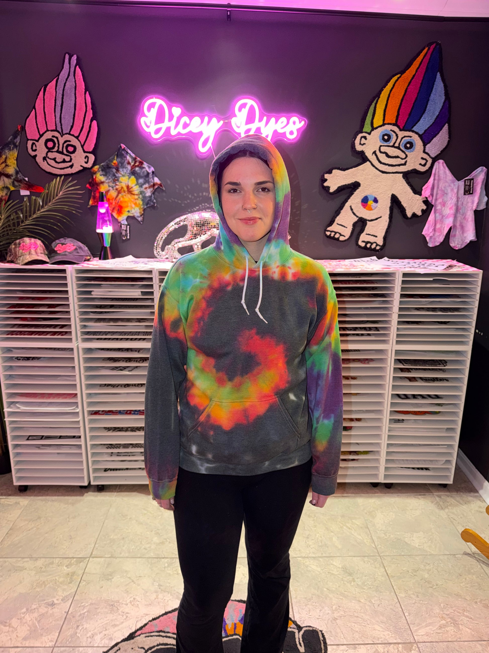 Mood Ring Melt Hoodie Dicey Dyes