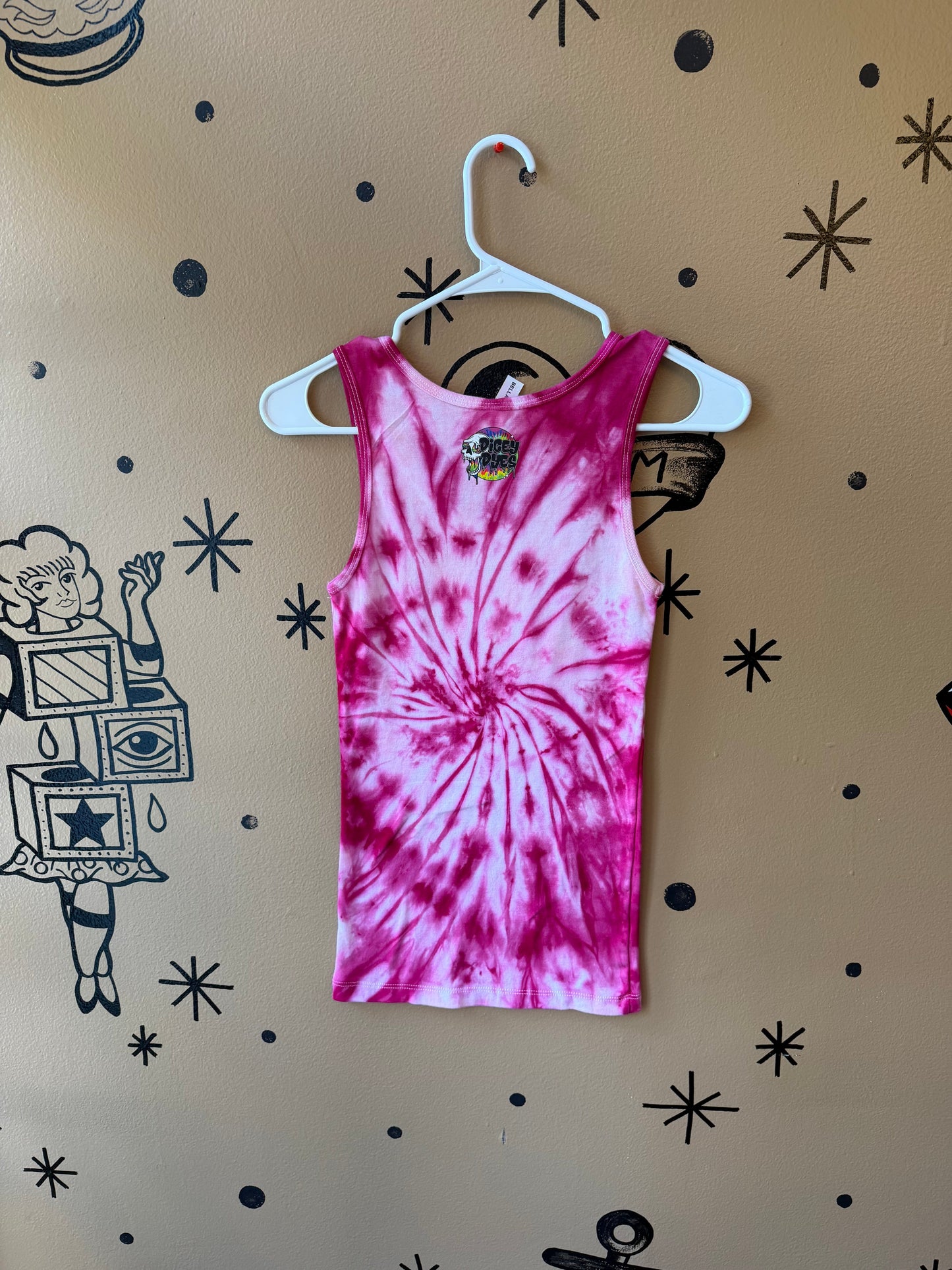 Strawberry Spiral Tank Top Ready To Ship Dicey Dyes