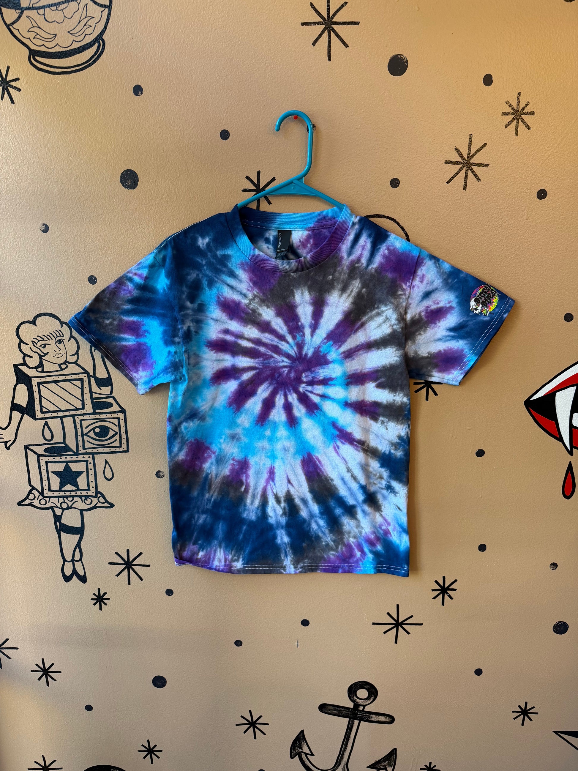 Cosmic Wave Spiral T-Shirt Ready To Ship Dicey Dyes