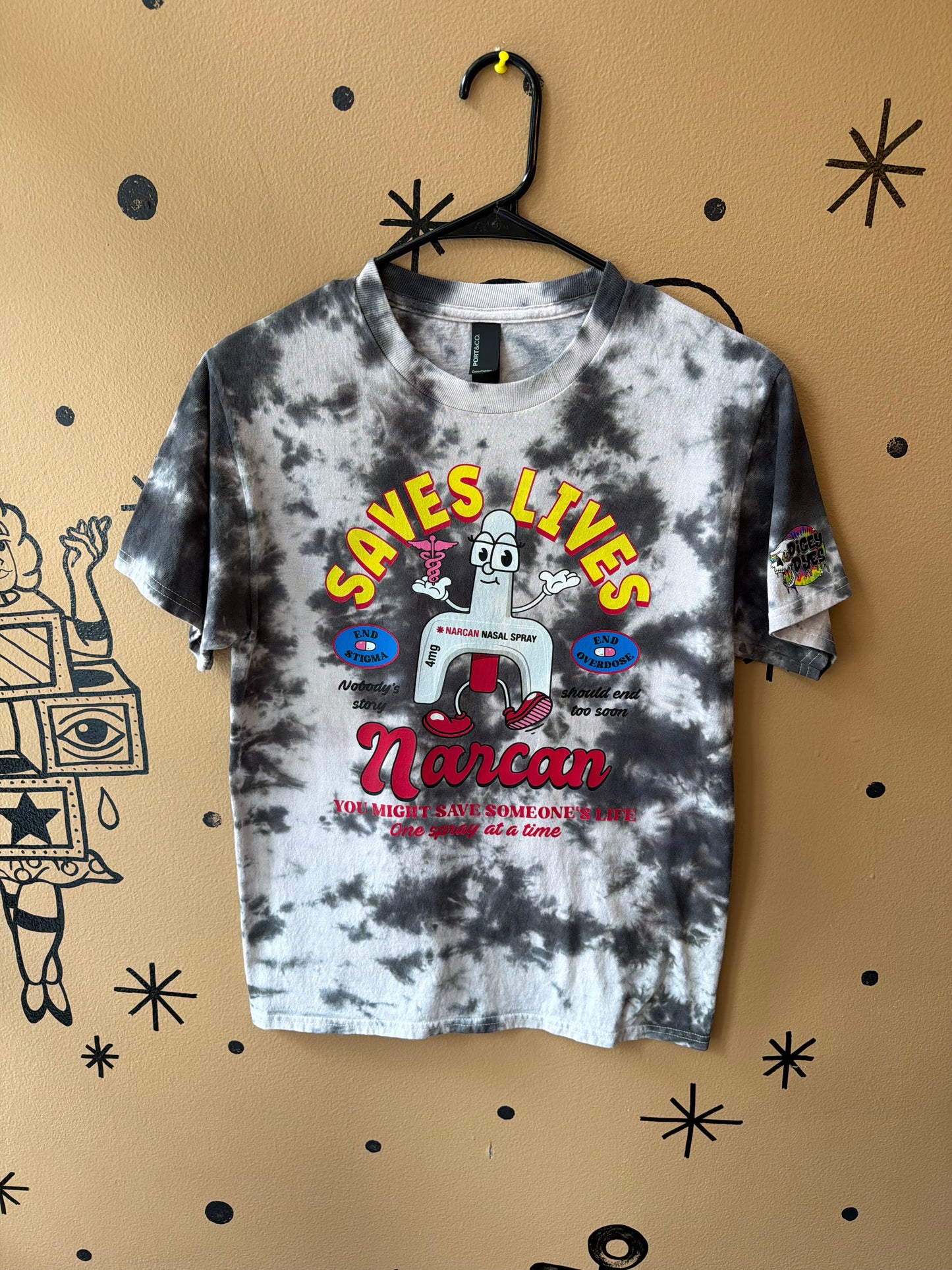 Narcan Saves Lives T-Shirt Dicey Dyes