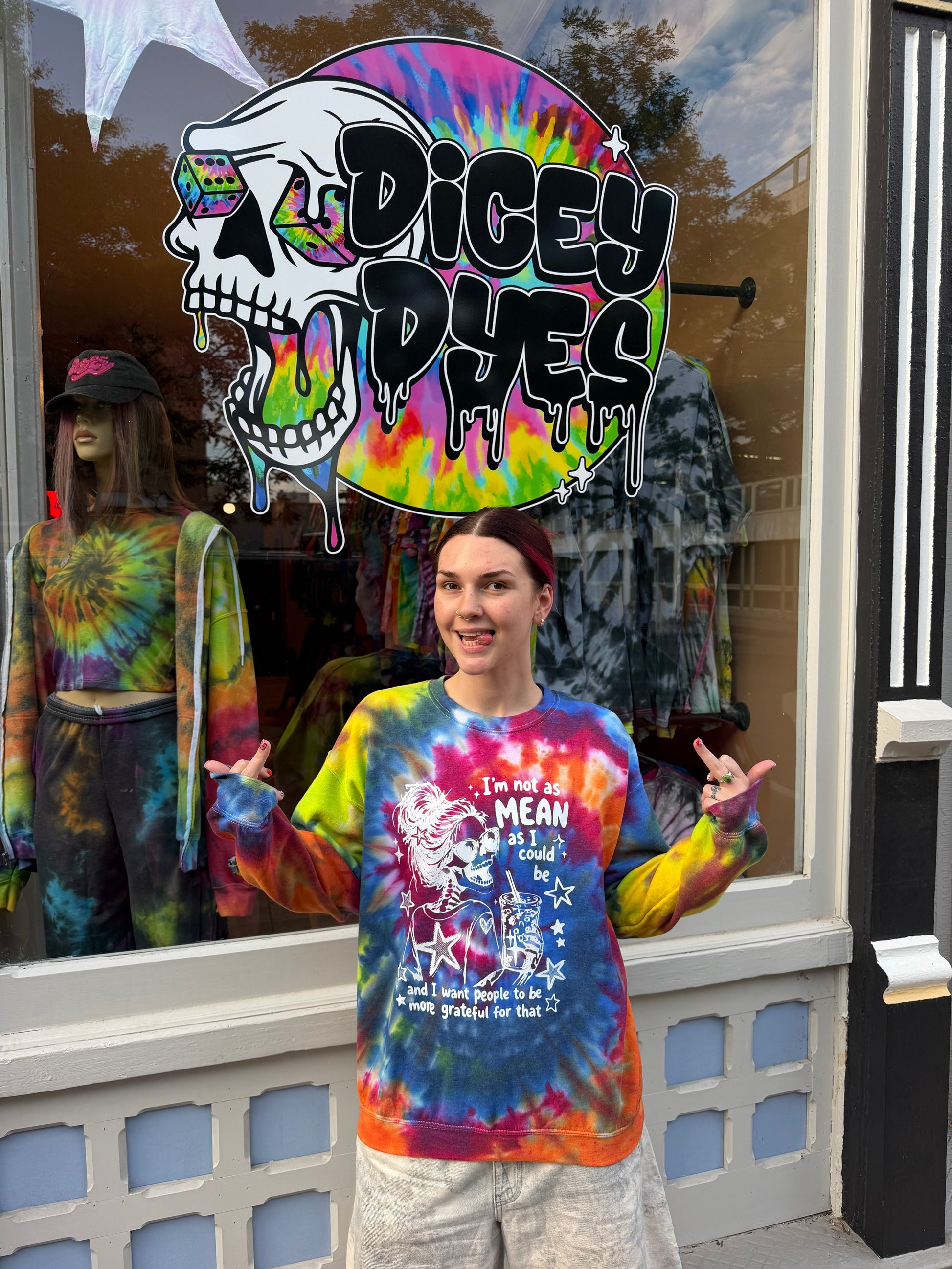 I Could Be Meaner Crewneck Dicey Dyes