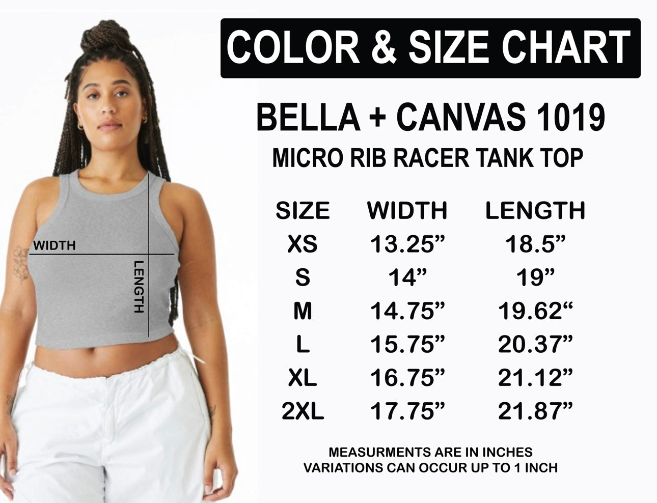 Women’s Rainbow Cropped Racer Back Tank Dicey Dyes