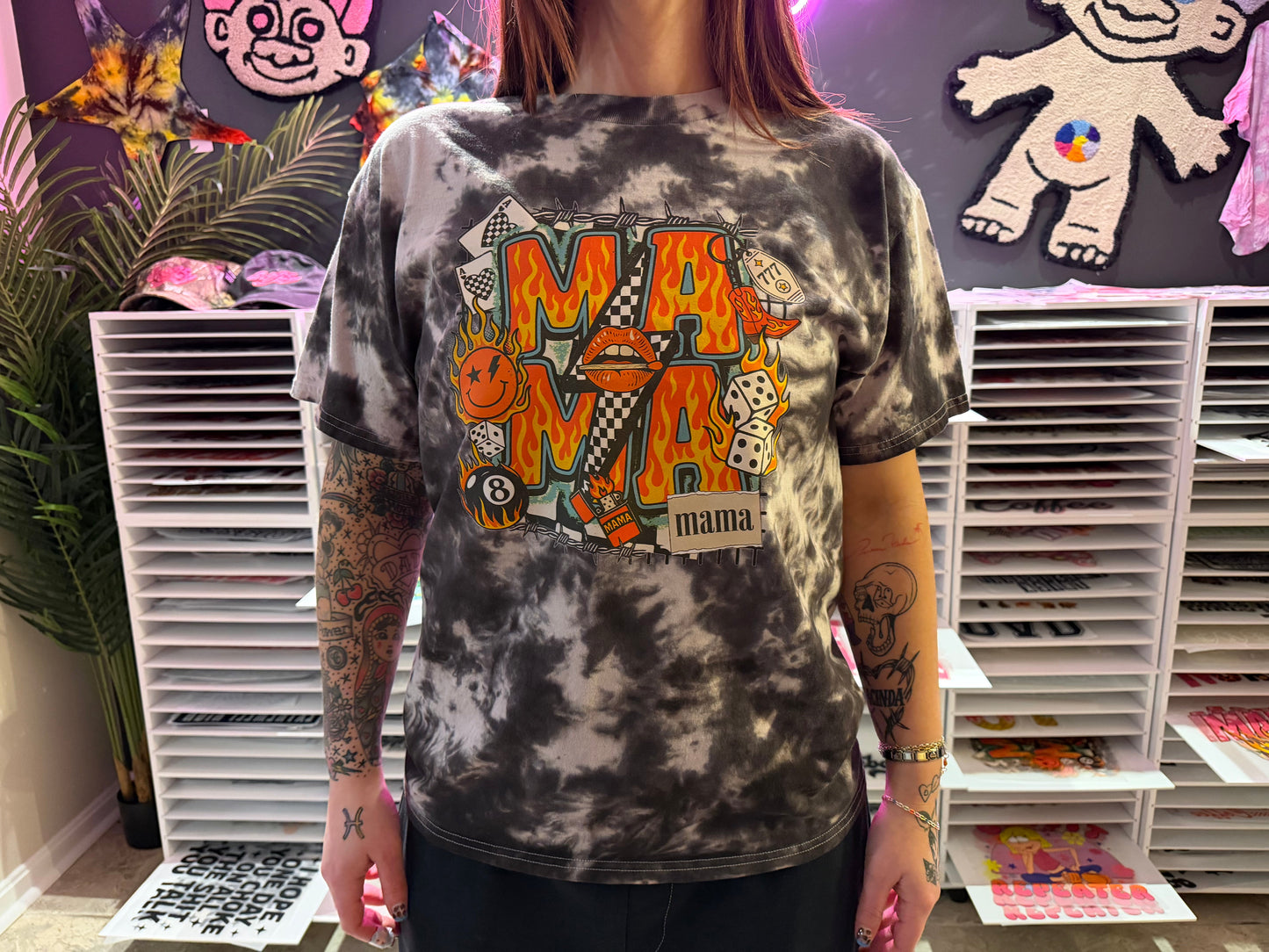 Edgy Mama T-Shirt Dicey Dyes