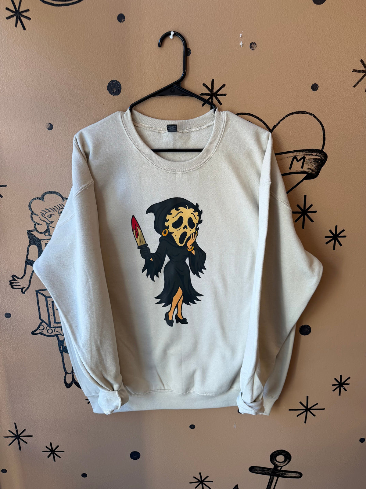 Plain Halloween Mystery Crewneck Dicey Dyes