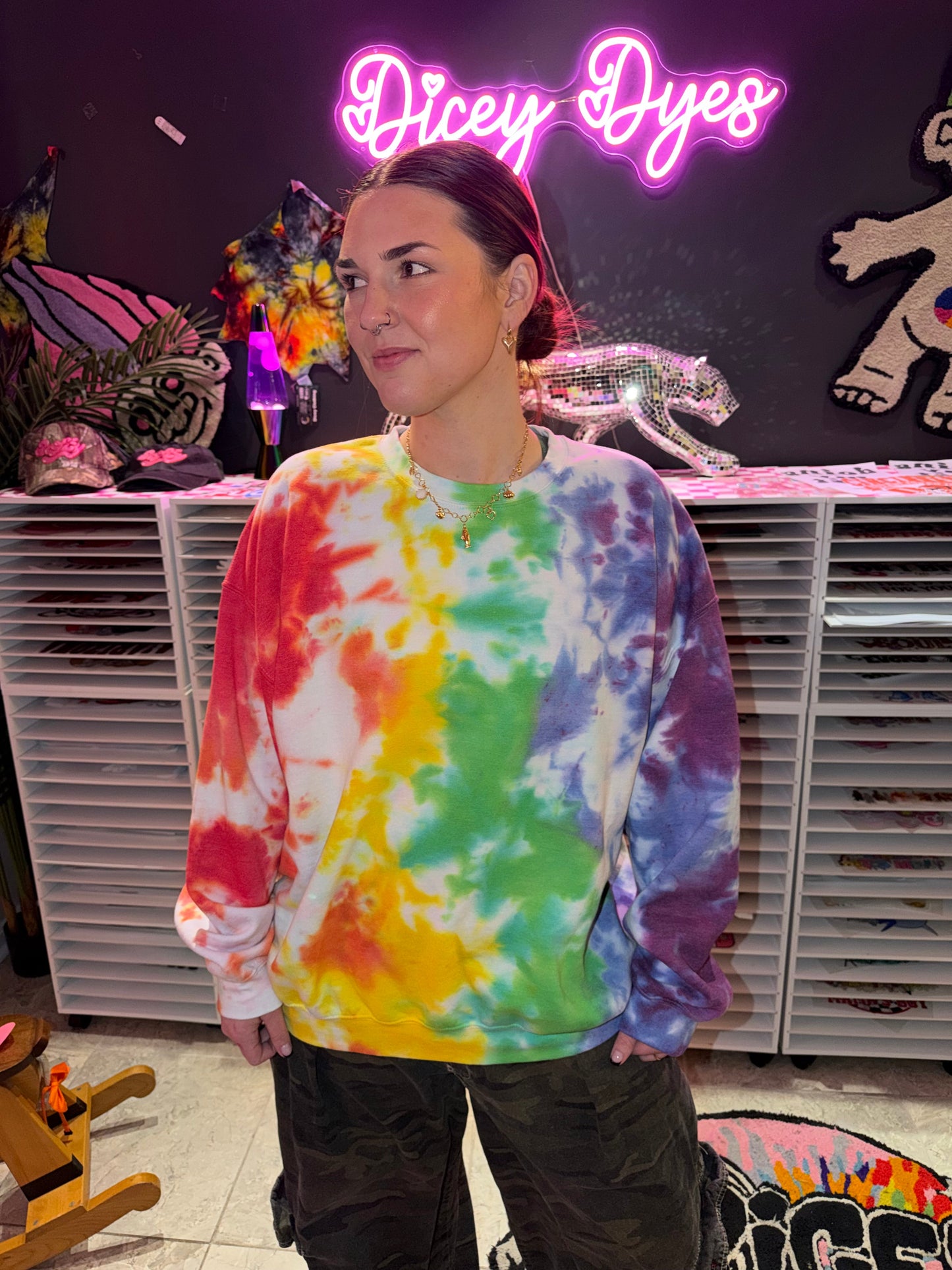 Addiction Recovery Crewneck Dicey Dyes