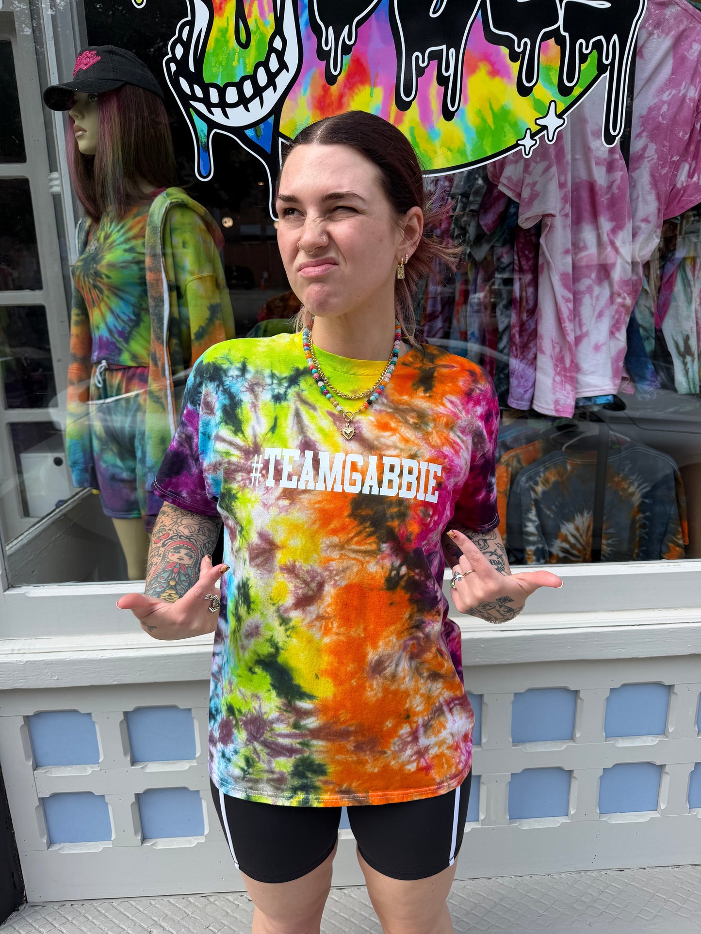 #TeamGabbie Tie Dye T-Shirt Dicey Dyes