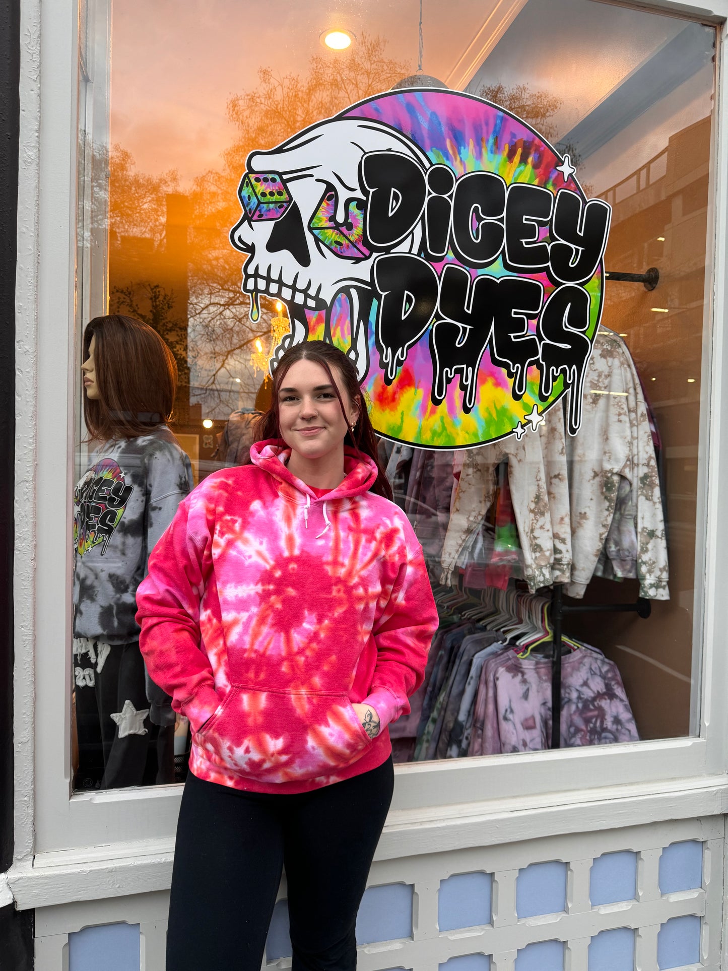 Valentine’s Plain Spiral Hoodie