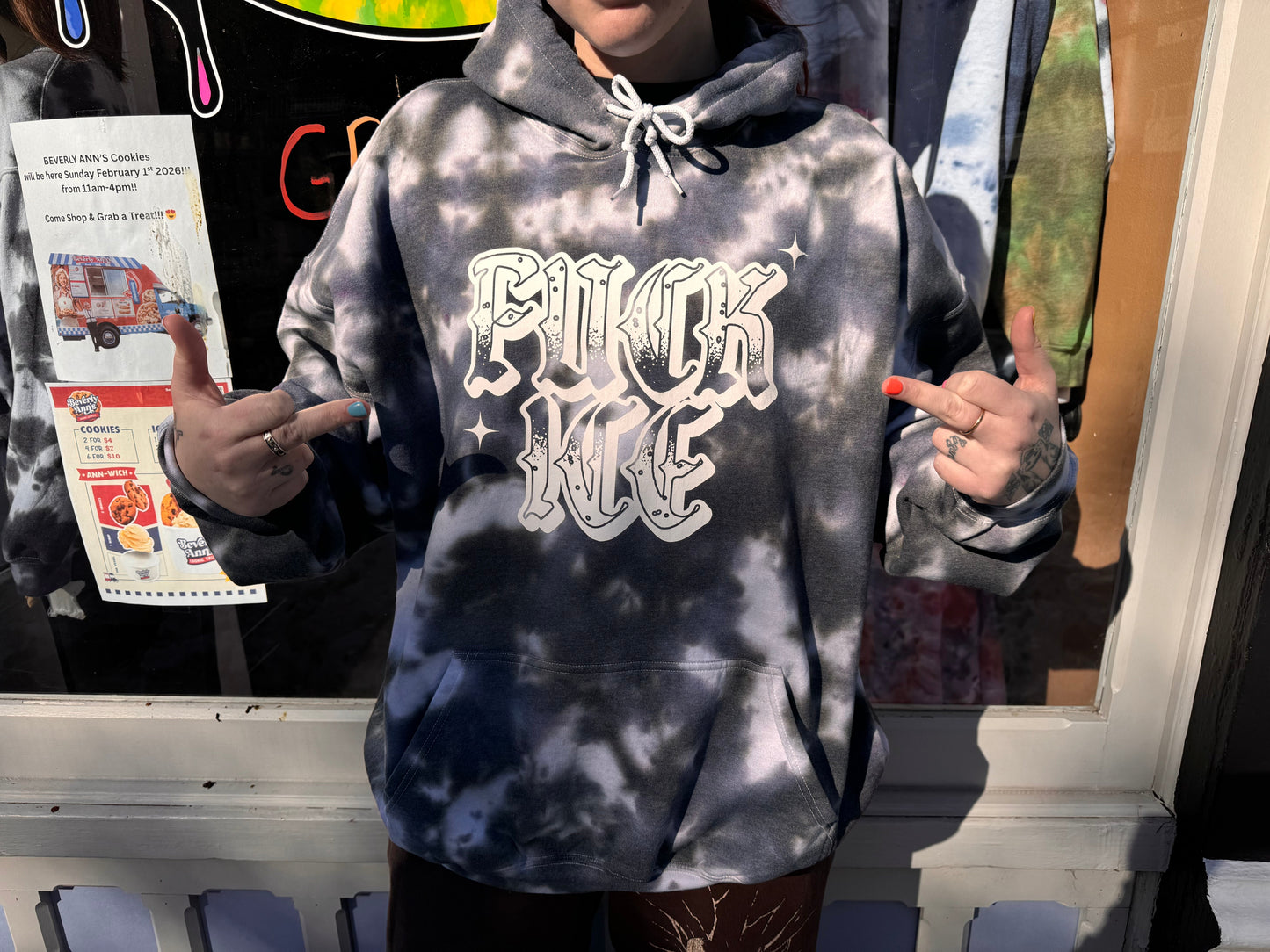 F*ck ICE Hoodies Dicey Dyes