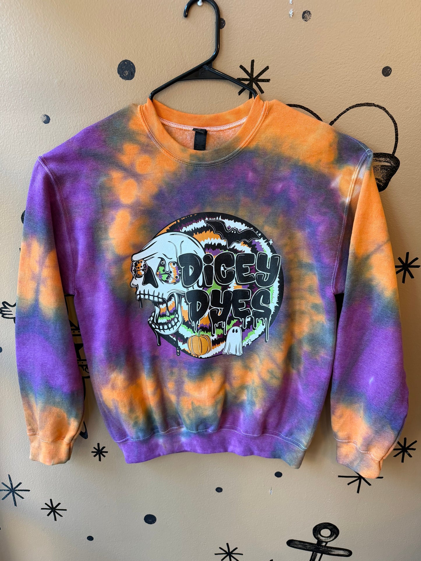 Dicey Logo Halloween Crewneck Dicey Dyes