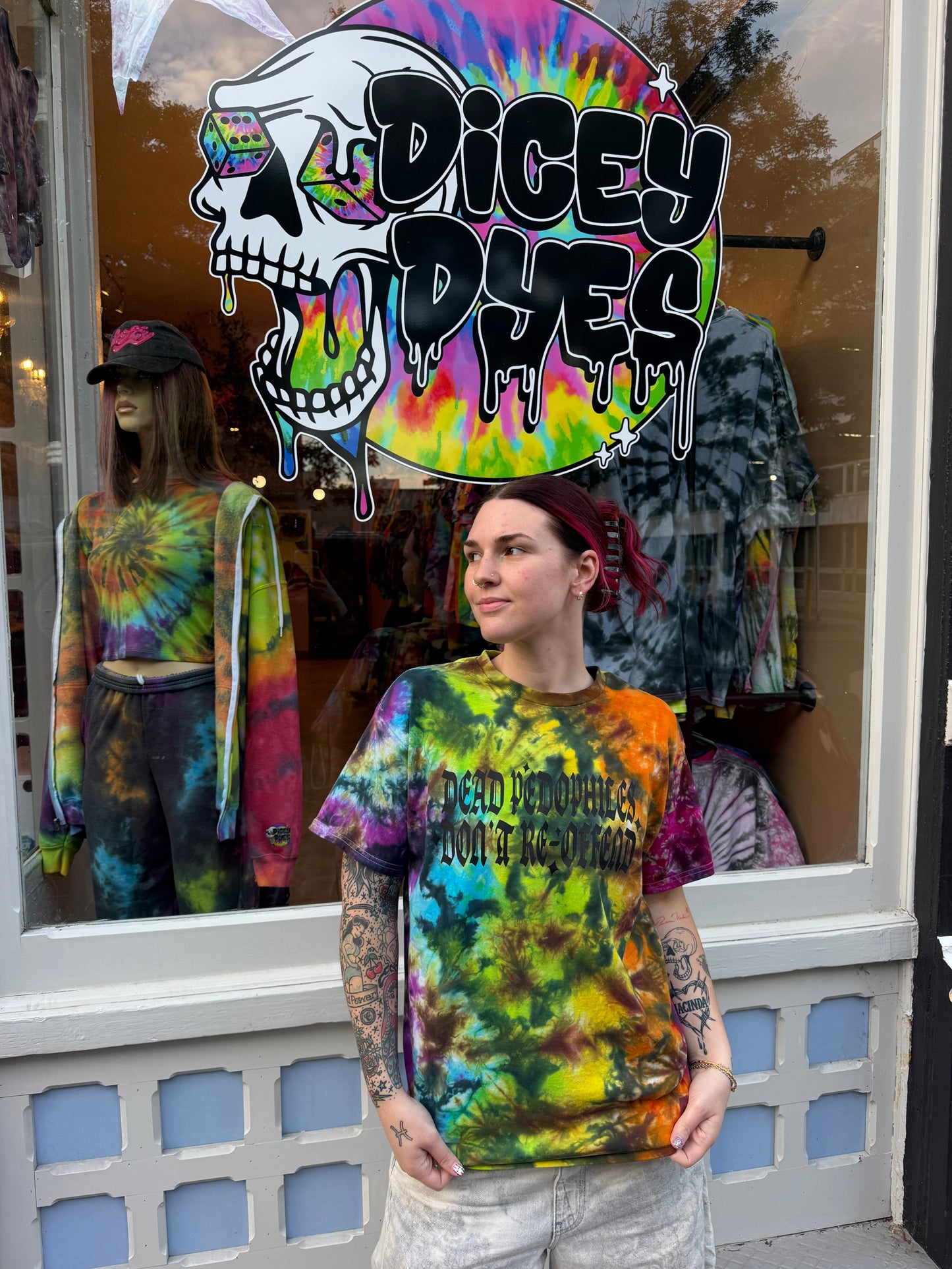 Dead Pedos Don’t Re-Offend T-Shirt Dicey Dyes
