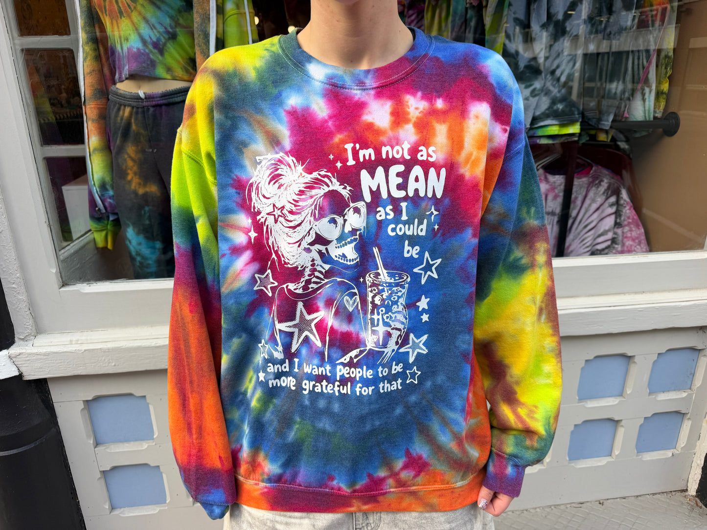 I Could Be Meaner Crewneck Dicey Dyes