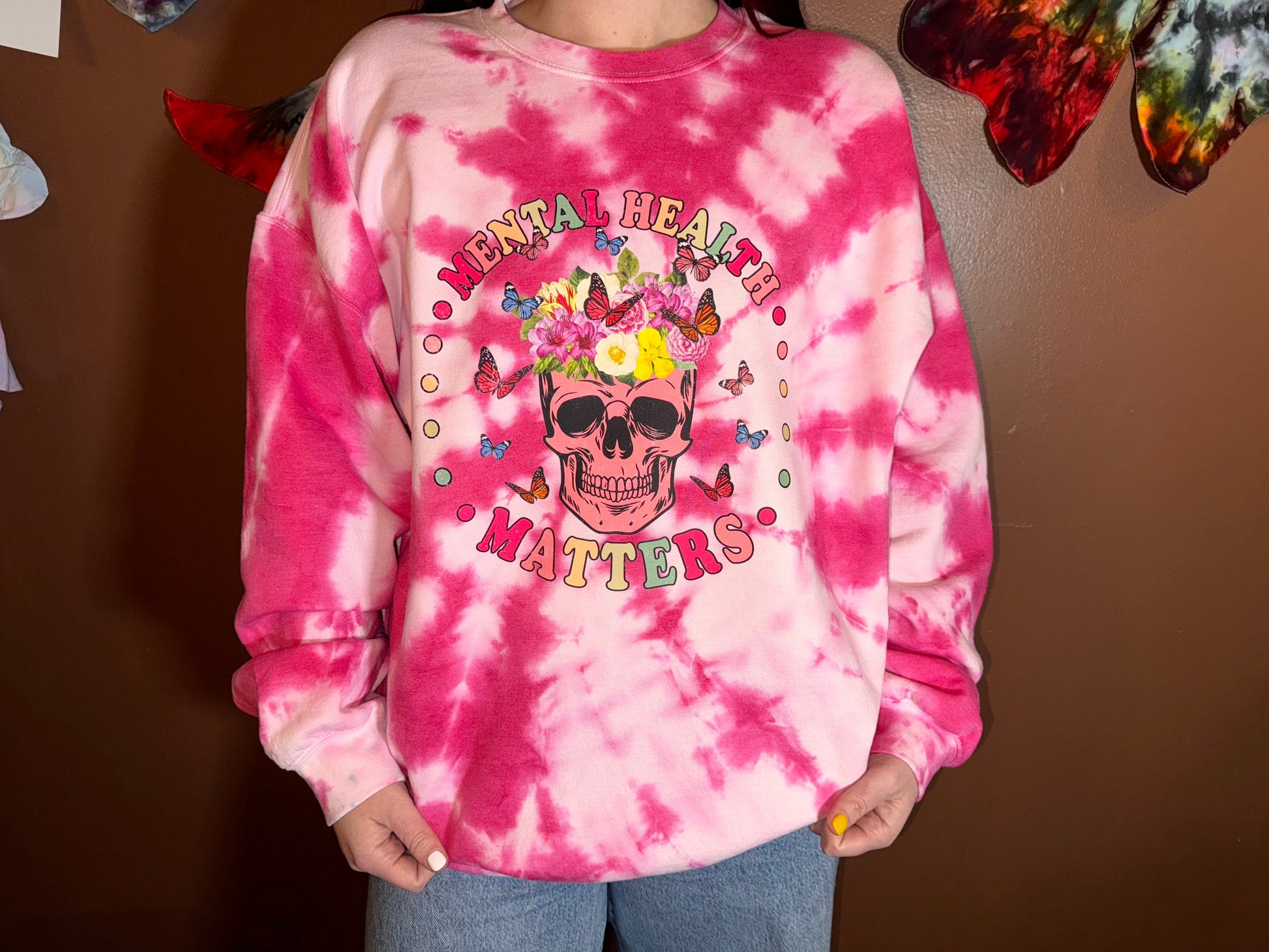 Mental Health Matters Crewneck Dicey Dyes