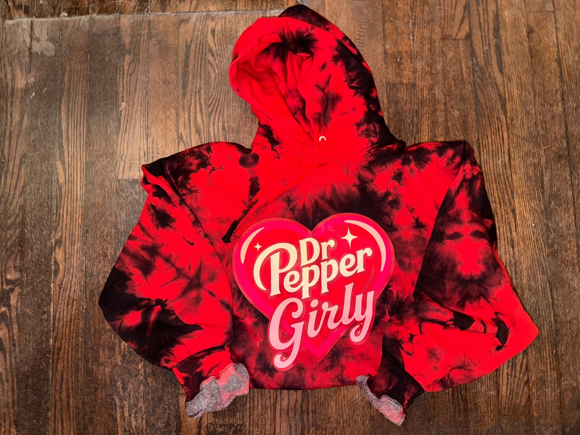 Dr Pepper Girly Hoodie Dicey Dyes