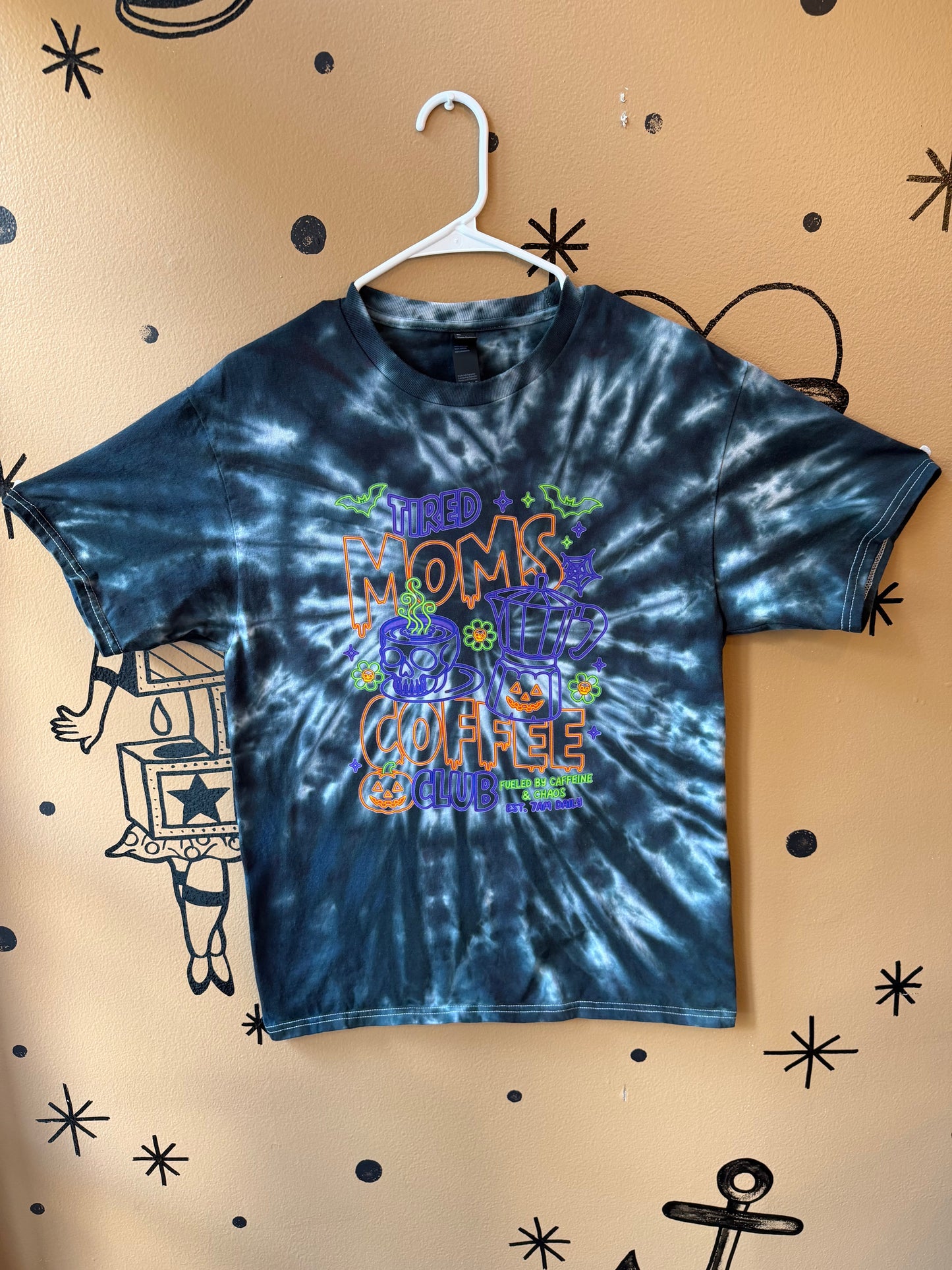 Tired Moms Coffee Club T-Shirt Dicey Dyes