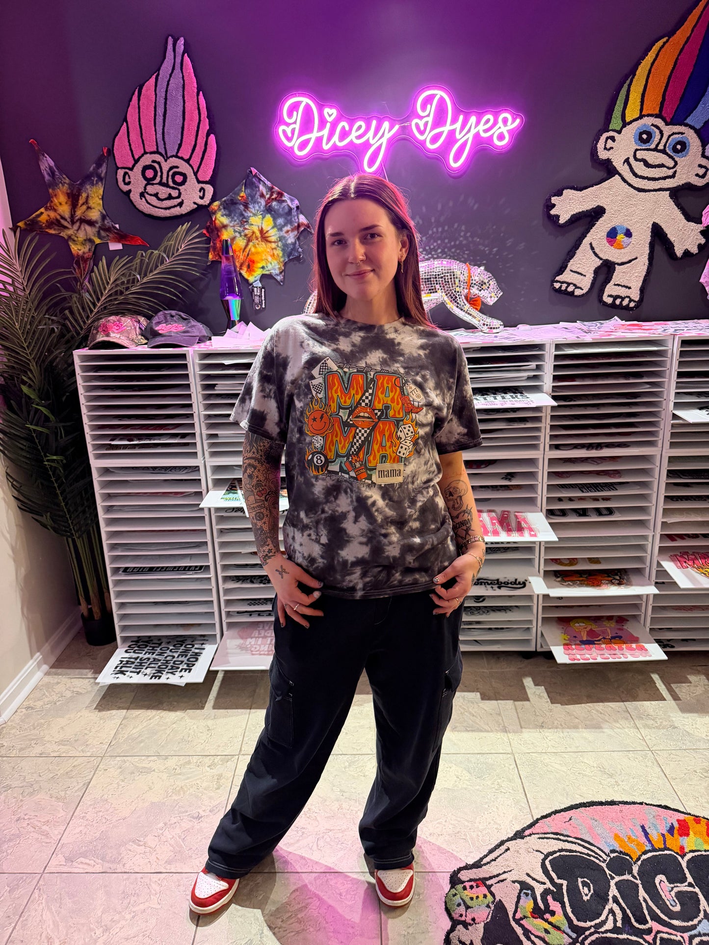 Edgy Mama T-Shirt Dicey Dyes