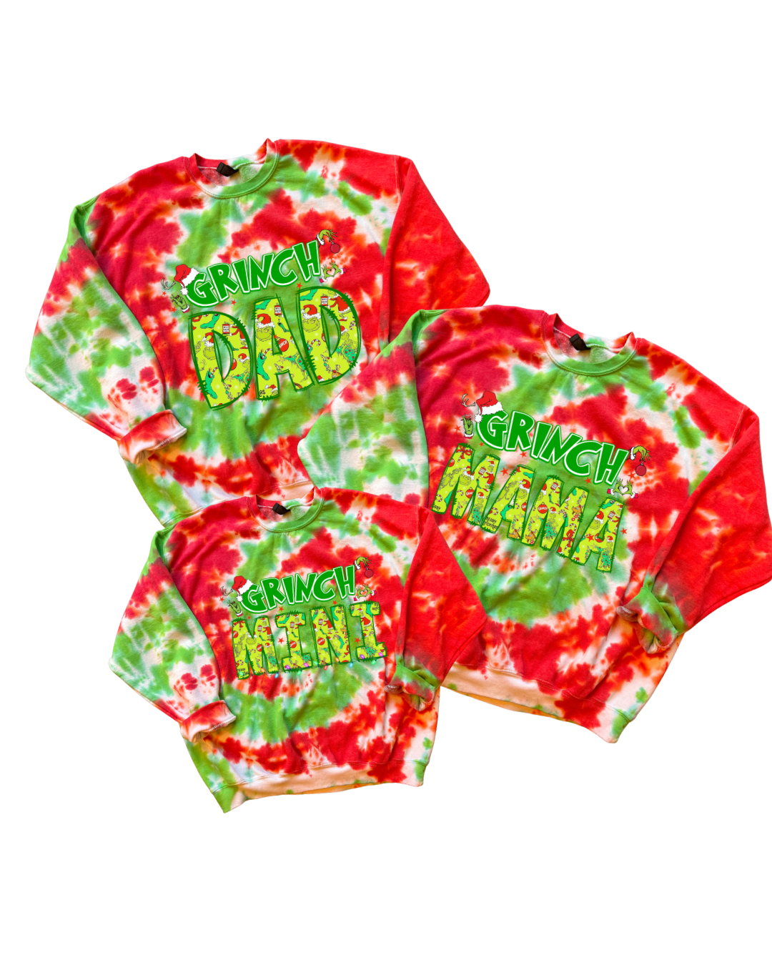 Grinch Family Crewneck Dicey Dyes