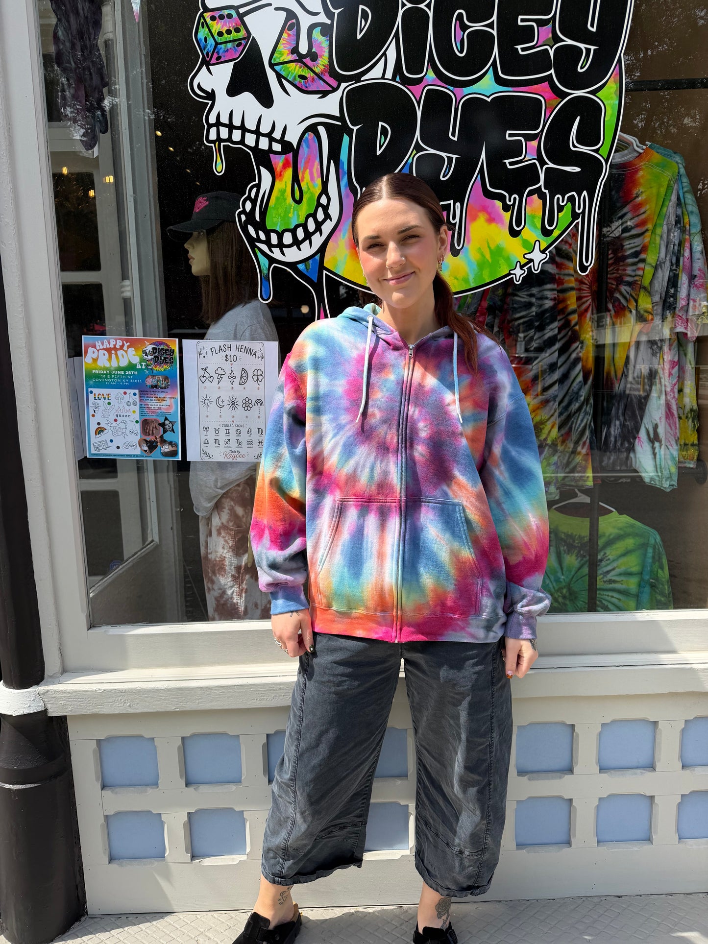 Diamond Zip Up Dicey Dyes