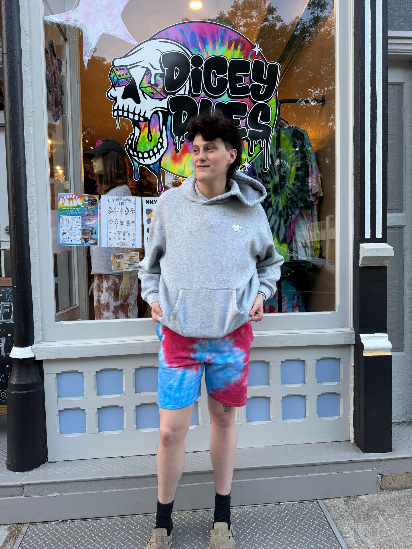 America Sweat Shorts Ready To Ship Dicey Dyes