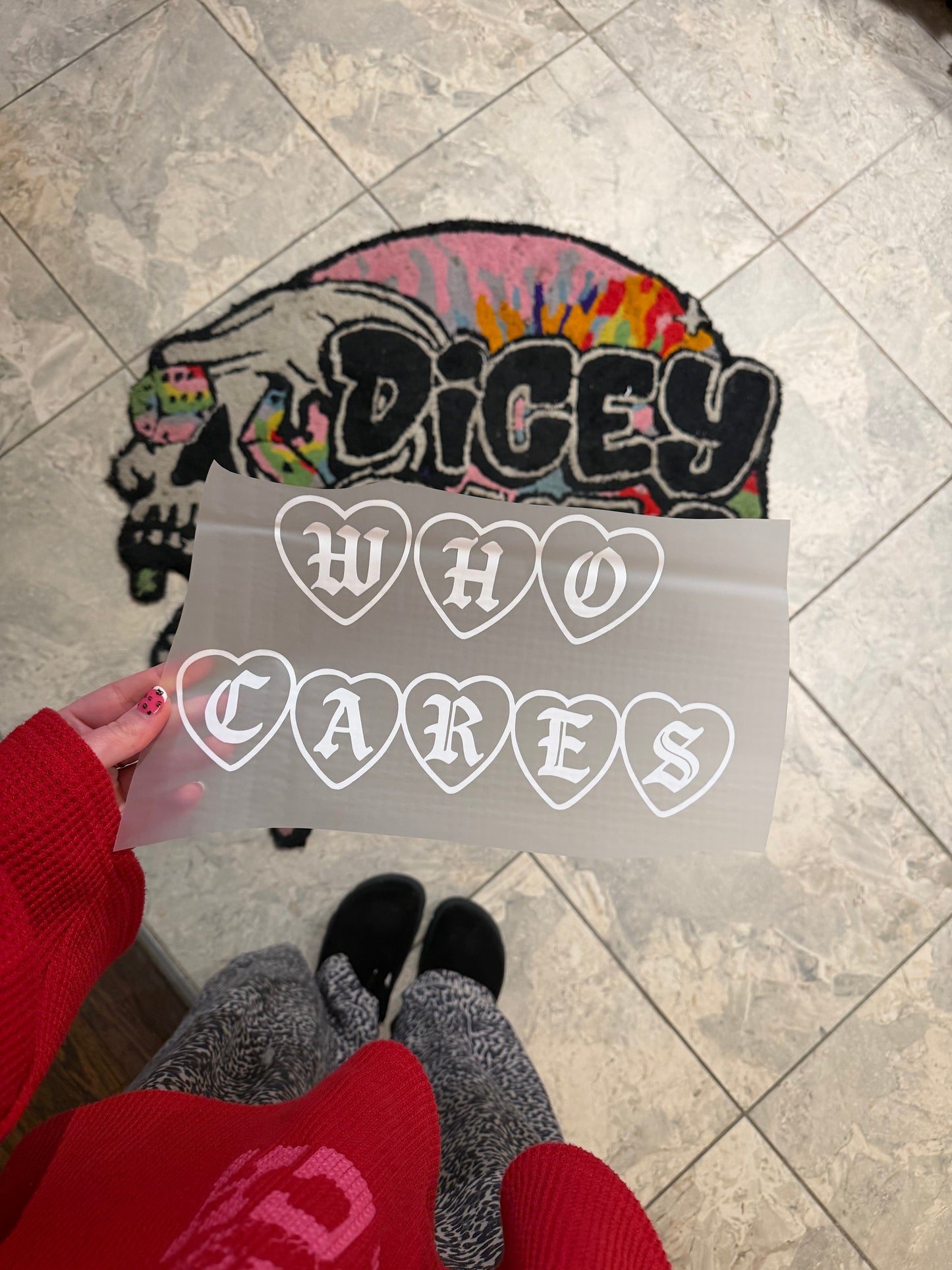 Who Cares Screen Dicey Dyes