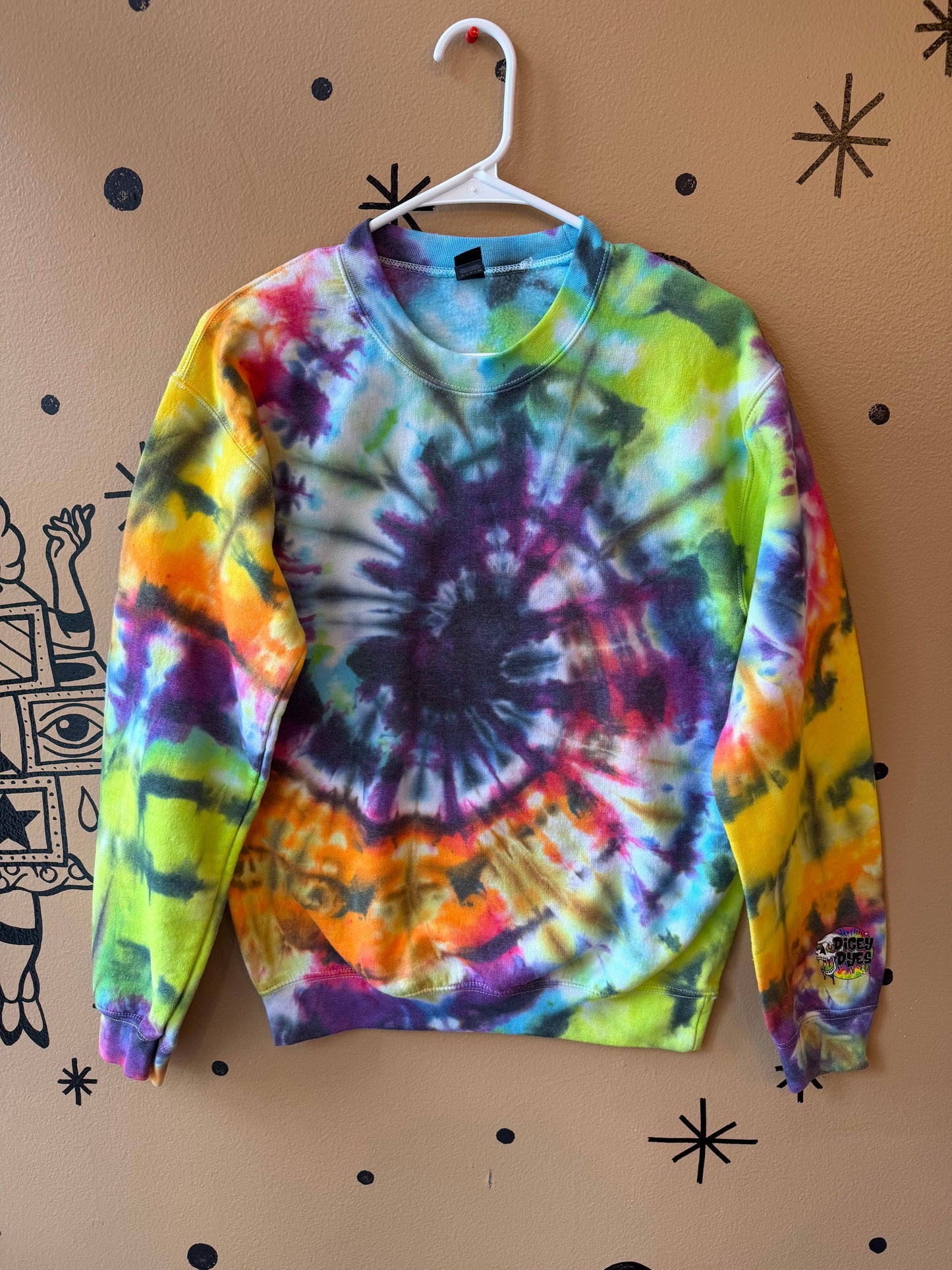 Fun and Funky Spiral Ready To Ship Dicey Dyes