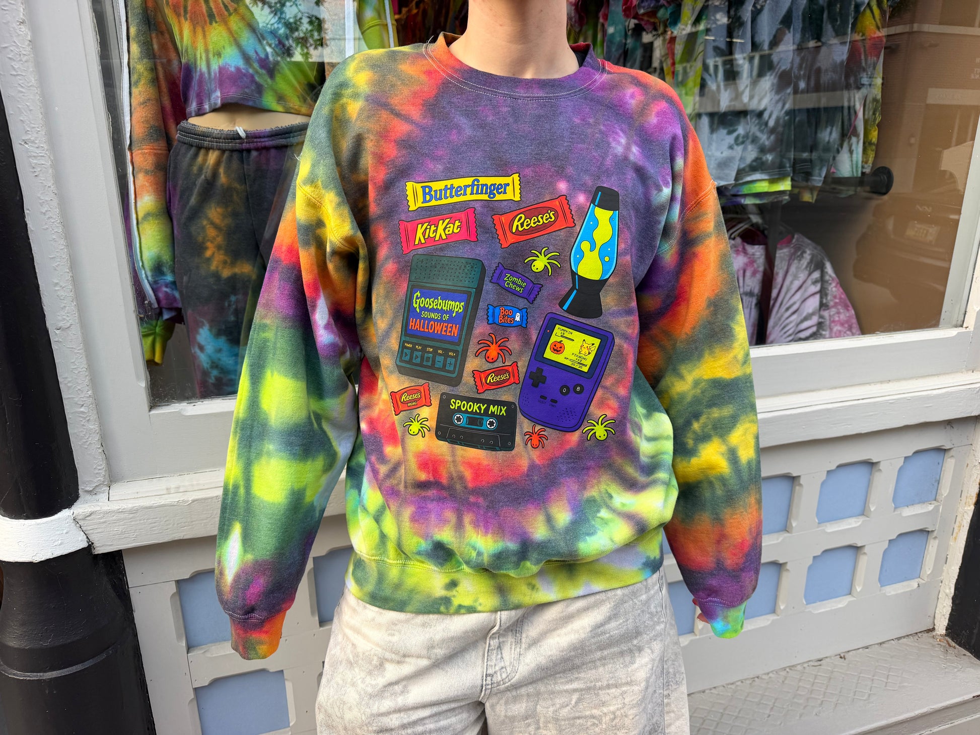 Halloween Sweet Treat Crewneck Dicey Dyes