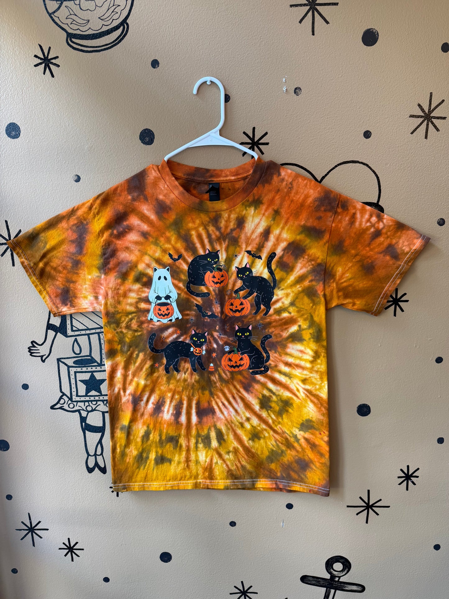 Spooky Kitty T-Shirt Dicey Dyes