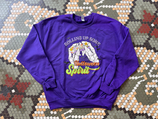 Pre-Order Rolling Up Some Halloween Spirit Solid Crewneck Dicey Dyes