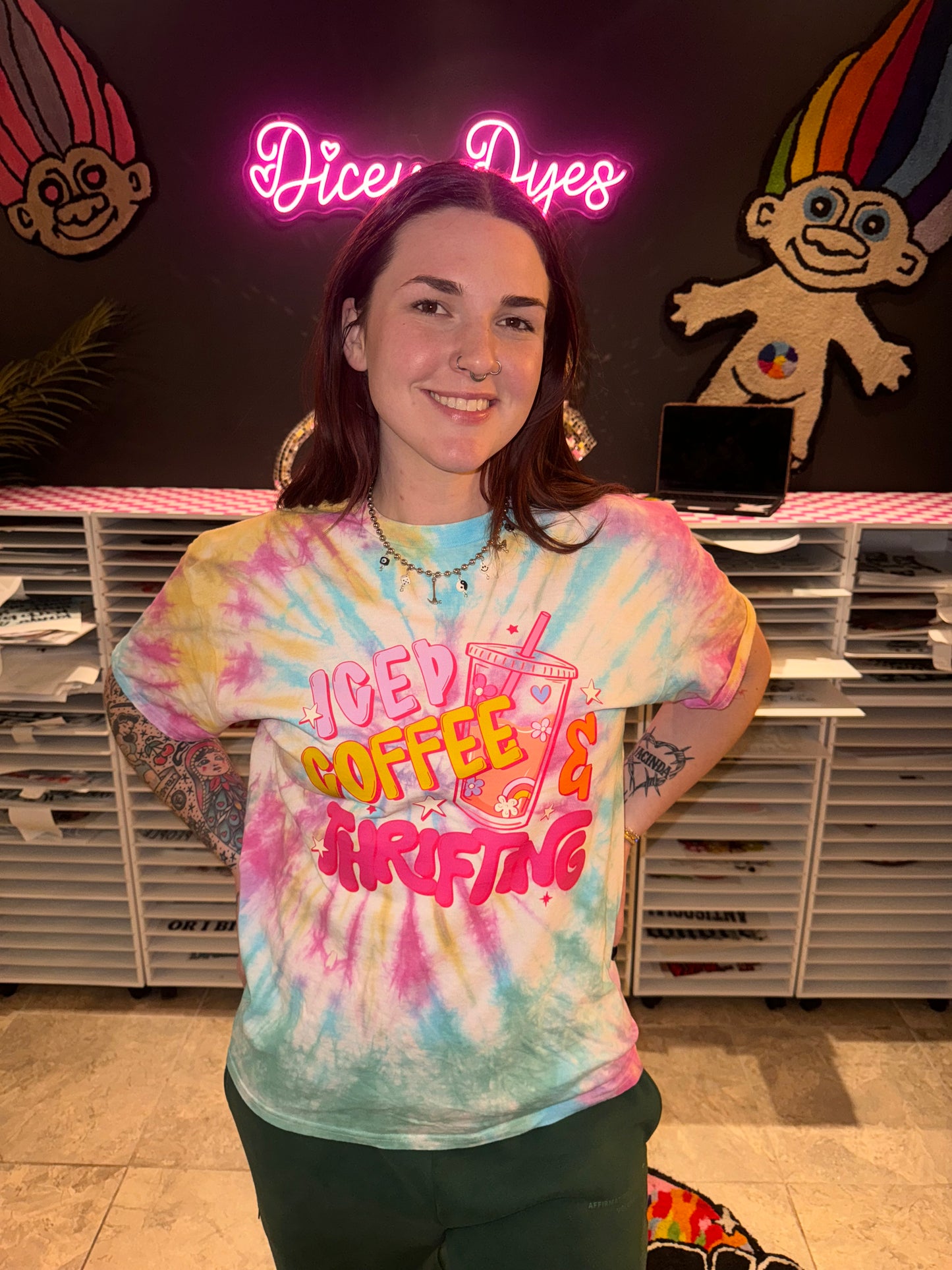 Iced Coffee & Thrifting T-Shirt