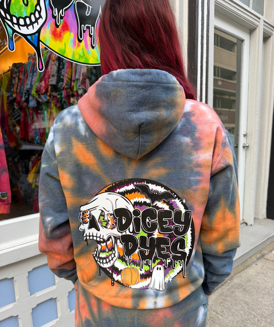 Dicey Halloween Hoodie Dicey Dyes