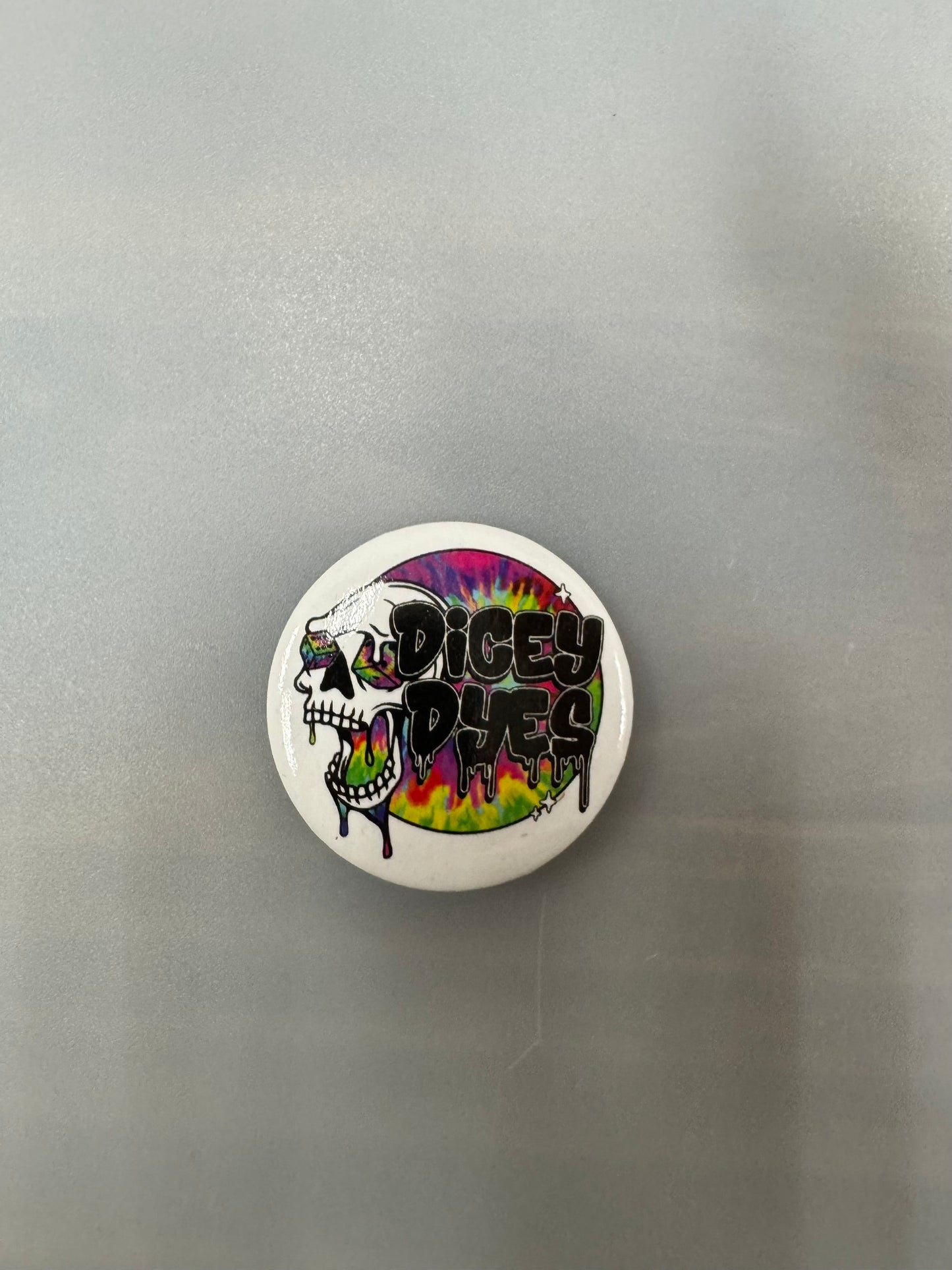 Dicey Dyes Logo Pin Dicey Dyes