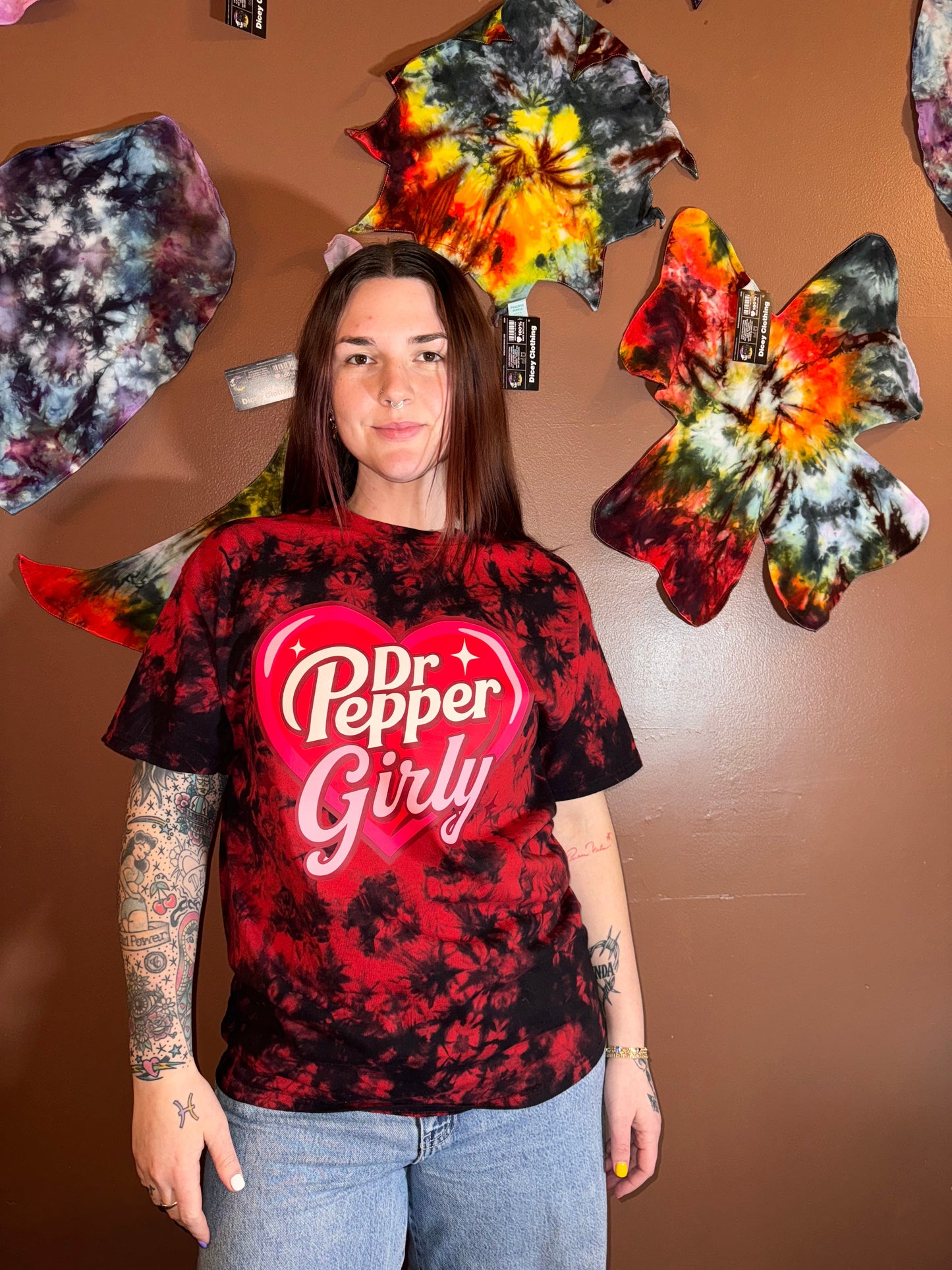Dr Pepper Girly T-Shirt Dicey Dyes