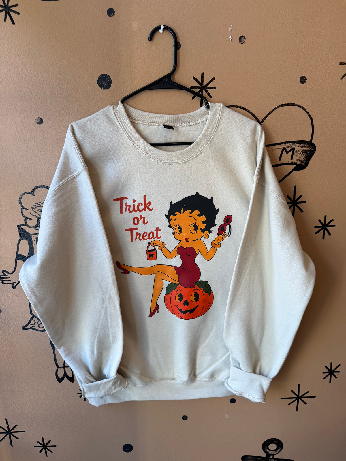 Plain Halloween Mystery Crewneck Dicey Dyes