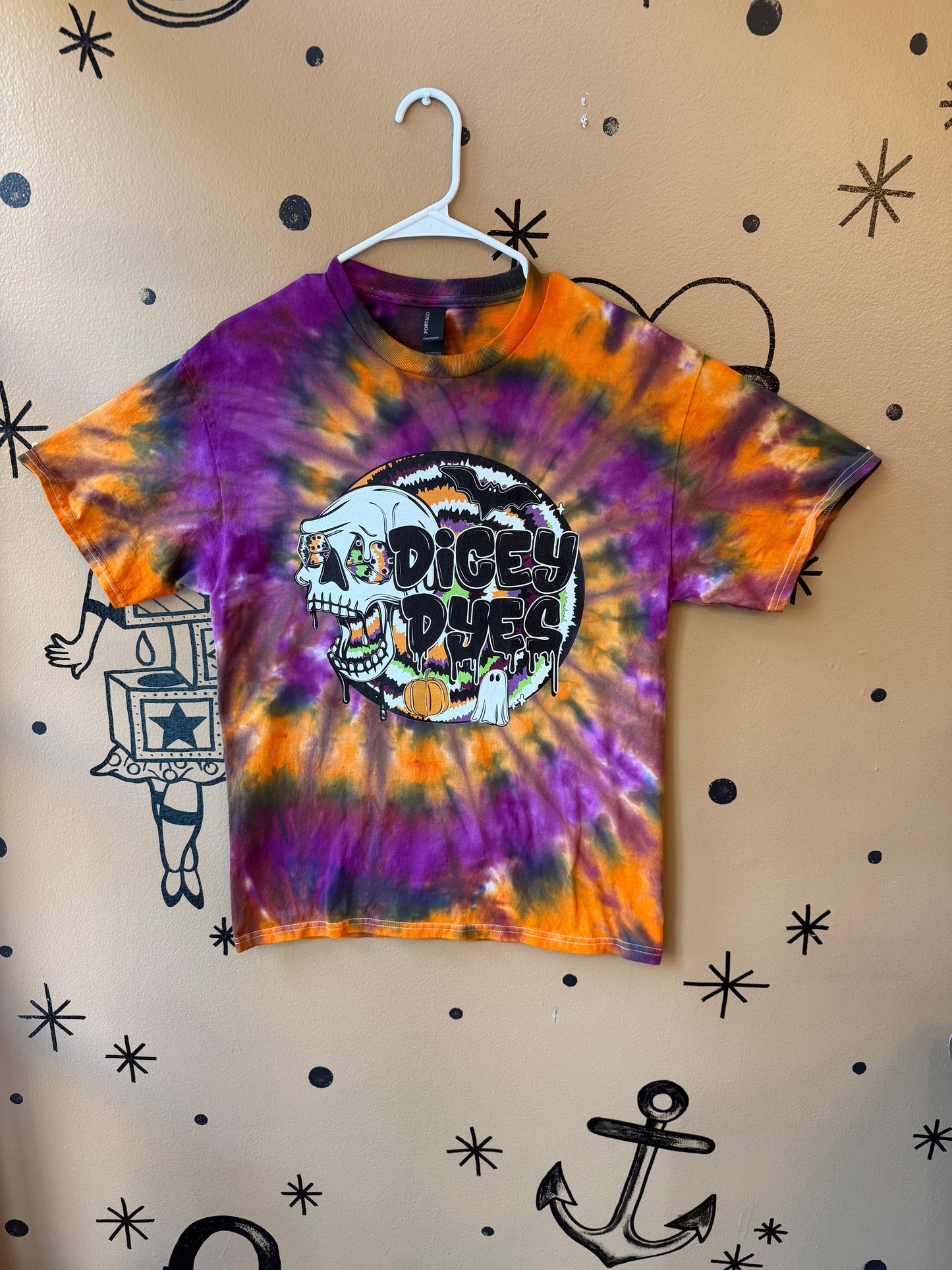 Dicey Dyes Halloween Logo T-Shirt Dicey Dyes