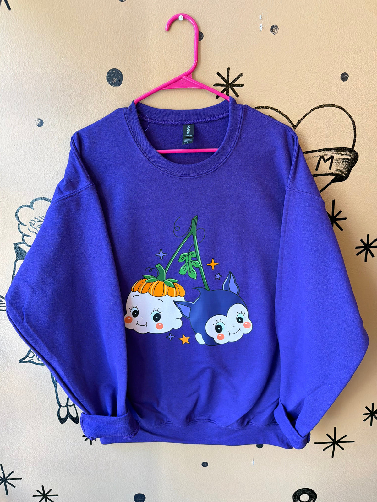 Plain Halloween Mystery Crewneck Dicey Dyes