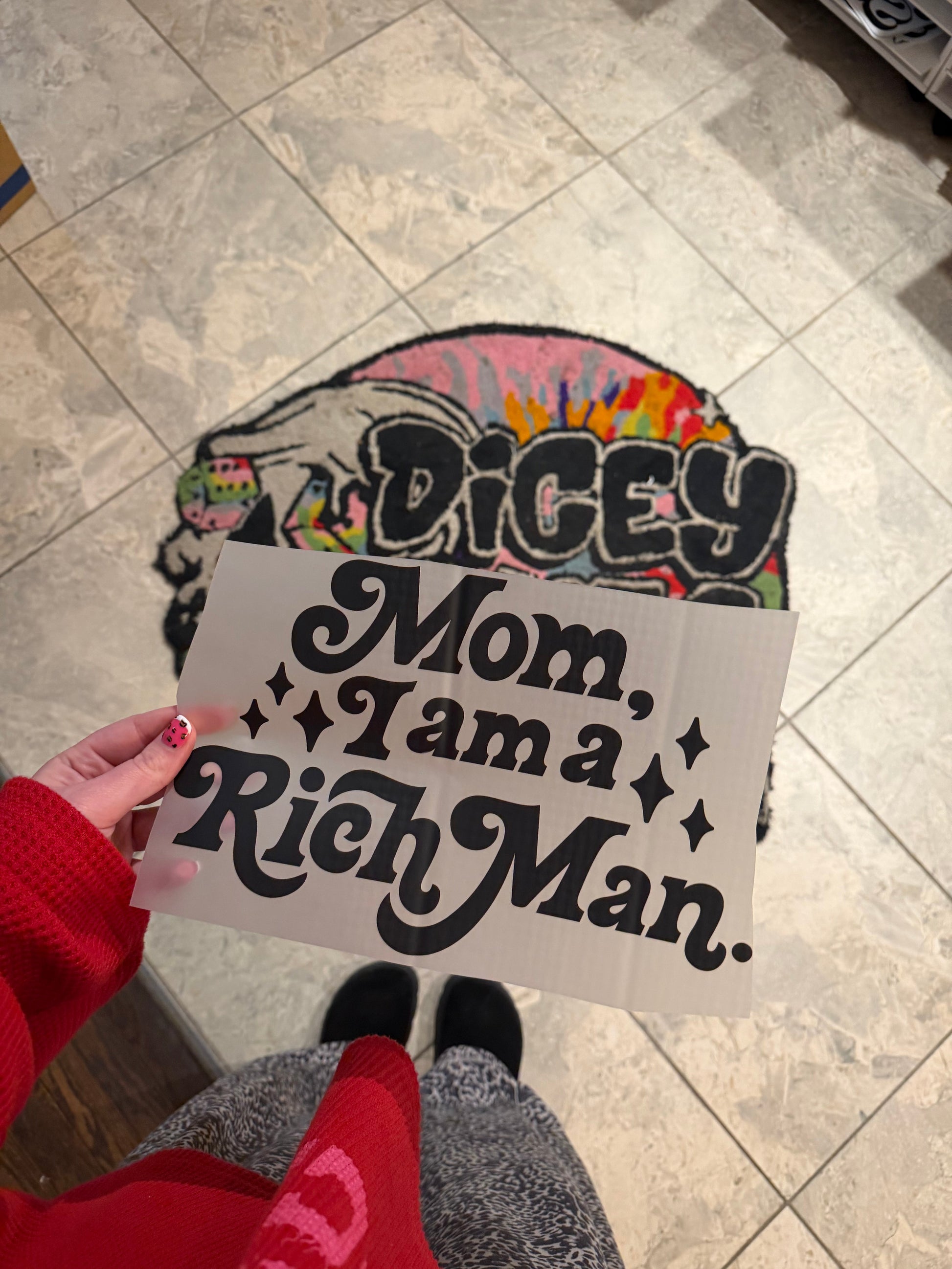 I am a Rich Man Screen Dicey Dyes