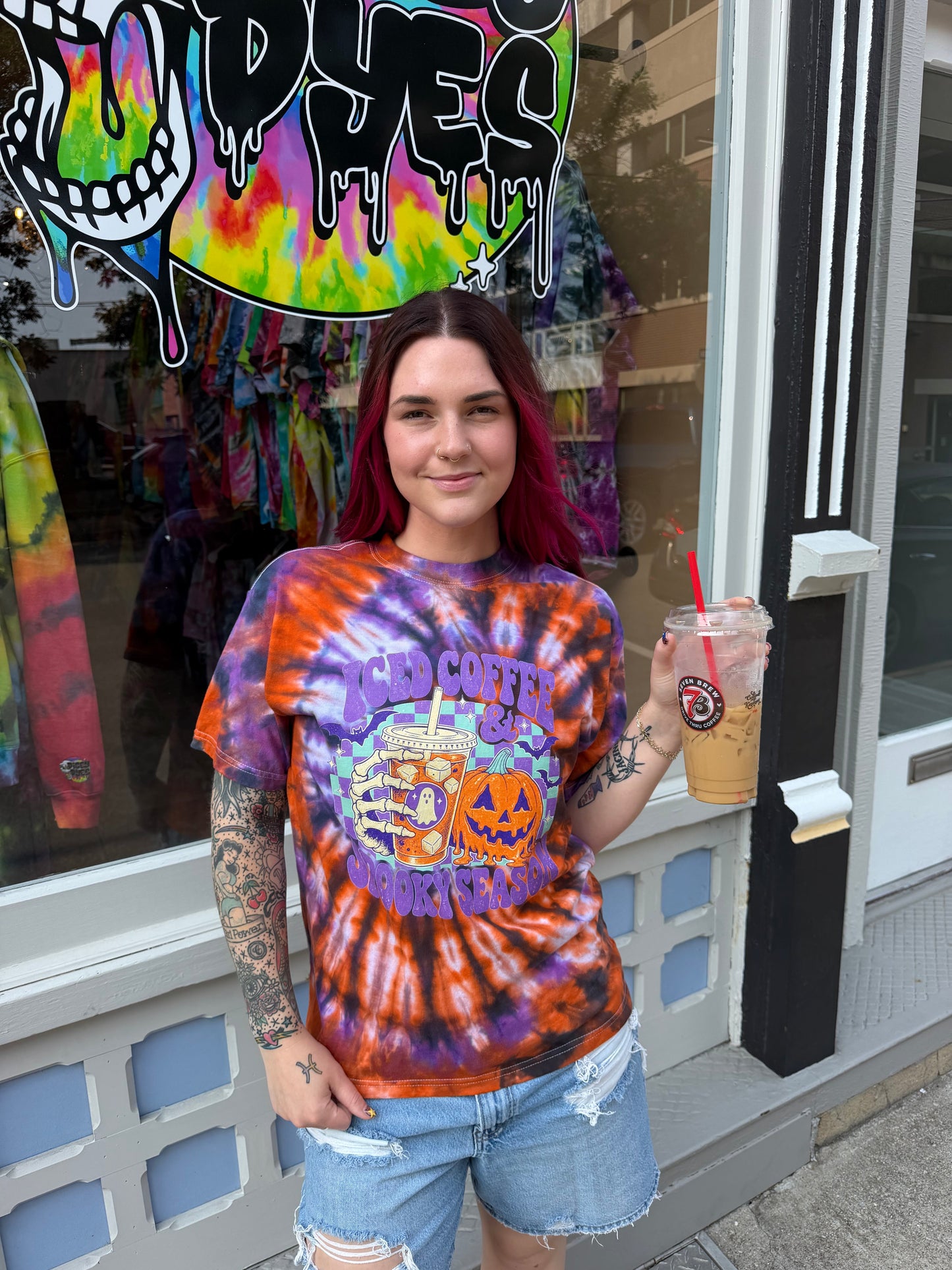 Tired Moms Coffee Club T-Shirt Dicey Dyes