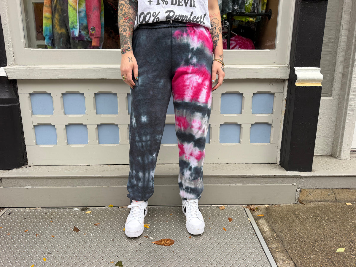 Split Dye Pink Smoke Sweatpants Dicey Dyes